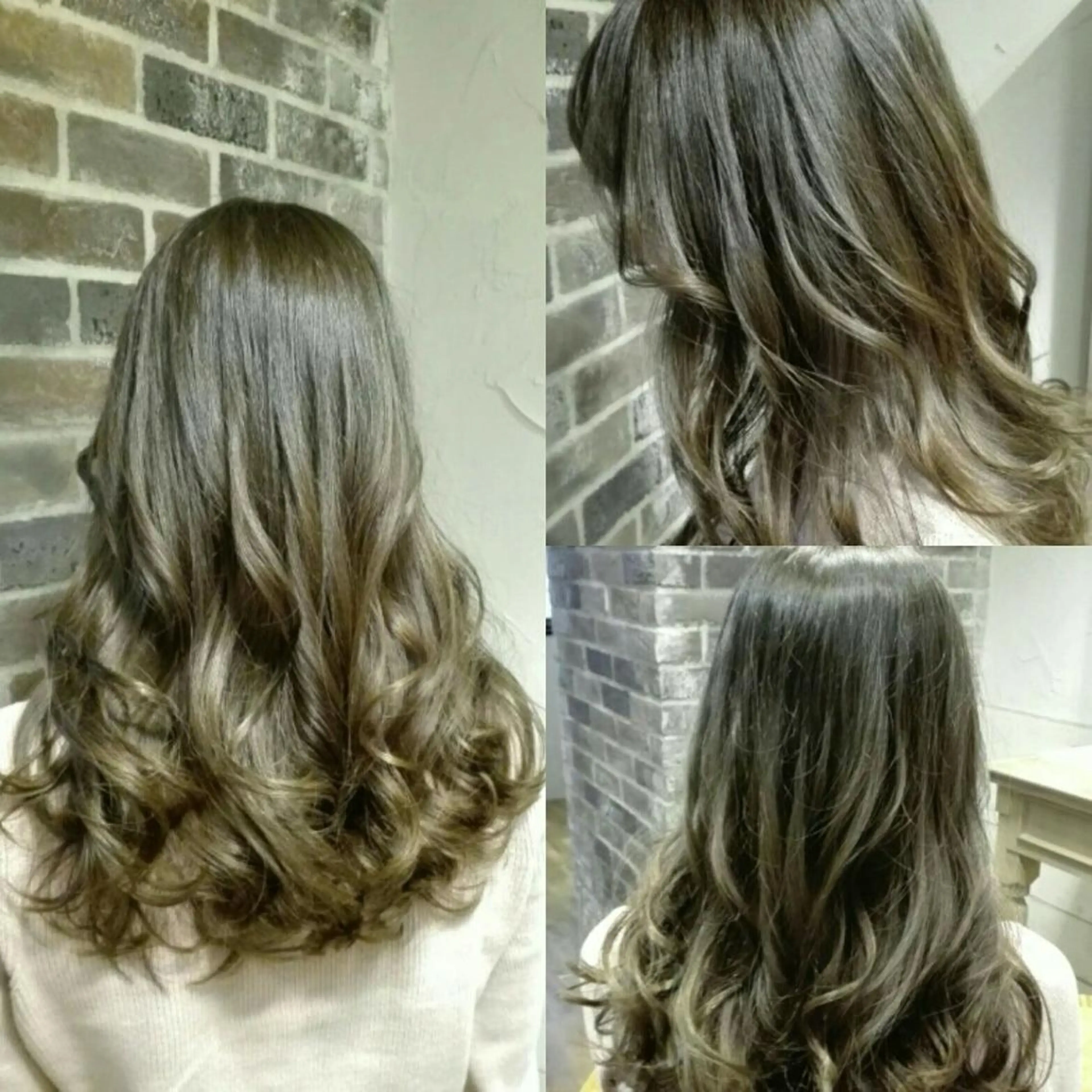 ロング カラー パーマ ヘアアレンジ メンズ キッズ ネイル マツエク・マツパ アディクシーカラー アッシュ グラデーションカラー グレージュ イルミナカラー MEGUMI megumiのヘアスタイル