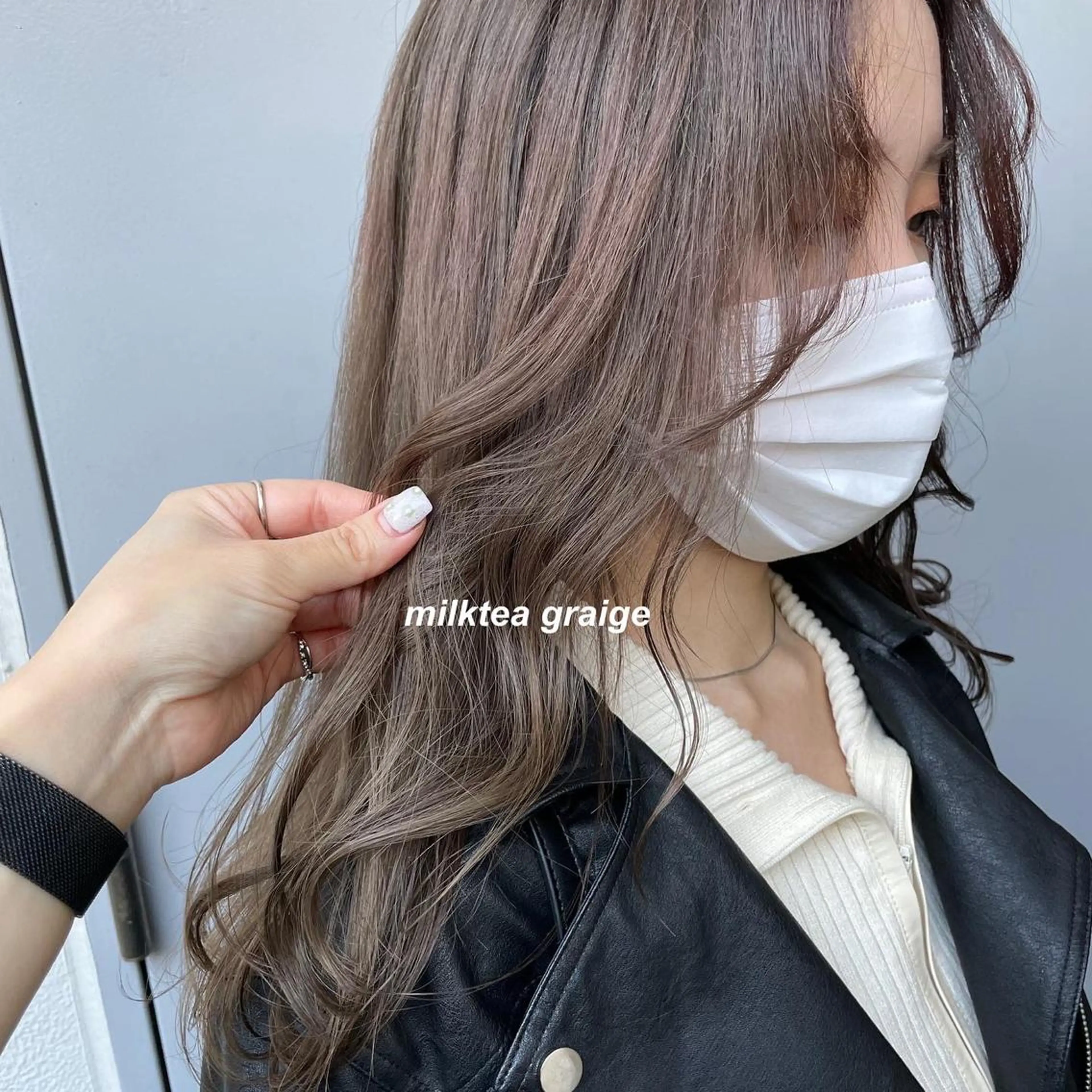 セミロング カラー レイヤーカット 韓国ヘアayameのヘアスタイル