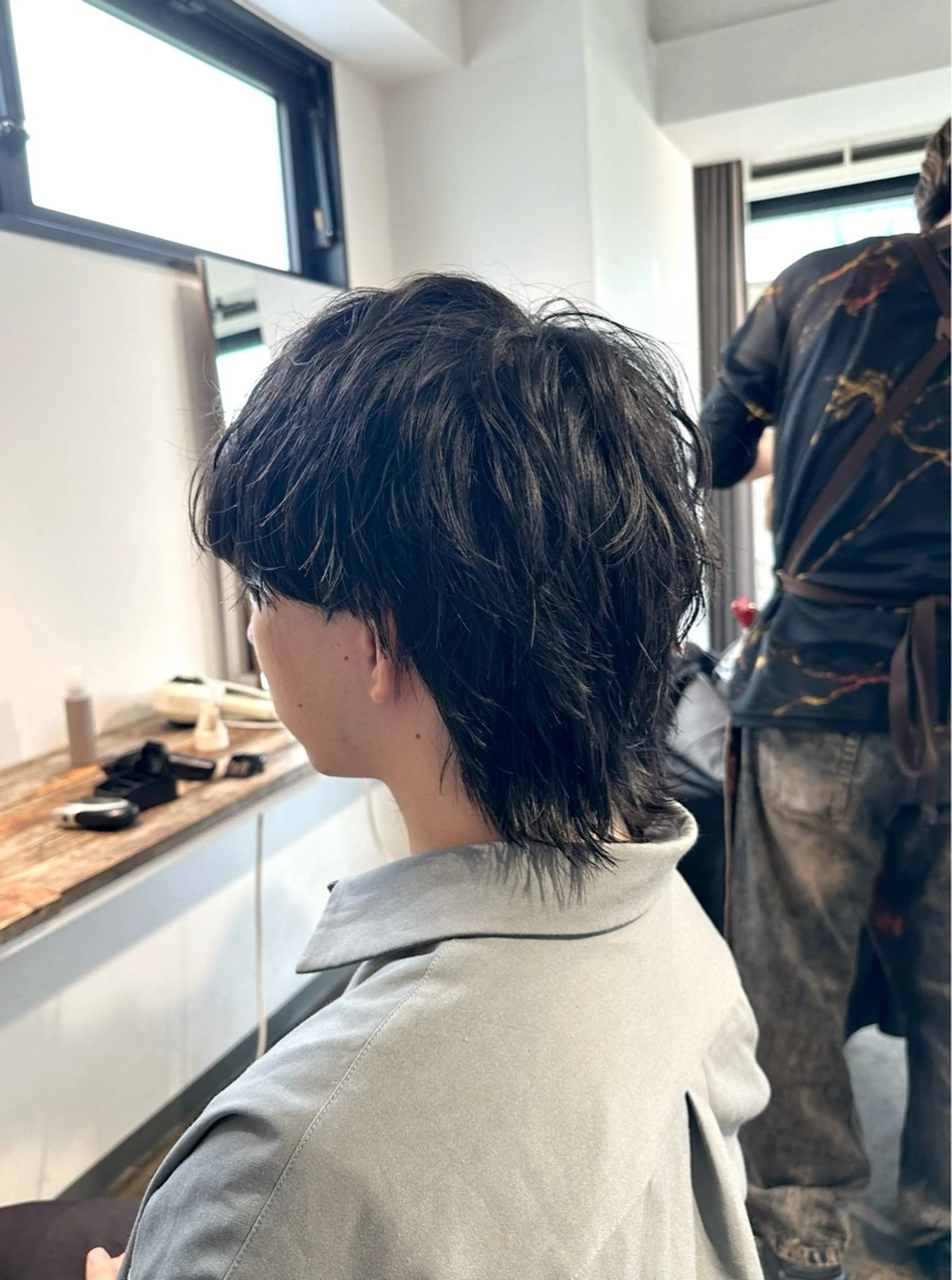 メンズ マッシュウルフ マッシュ メンズパーマ メンズウルフカット ウルフカット カット 骨格補正施術/メンズ 専門美容師/YUYAのヘアスタイル