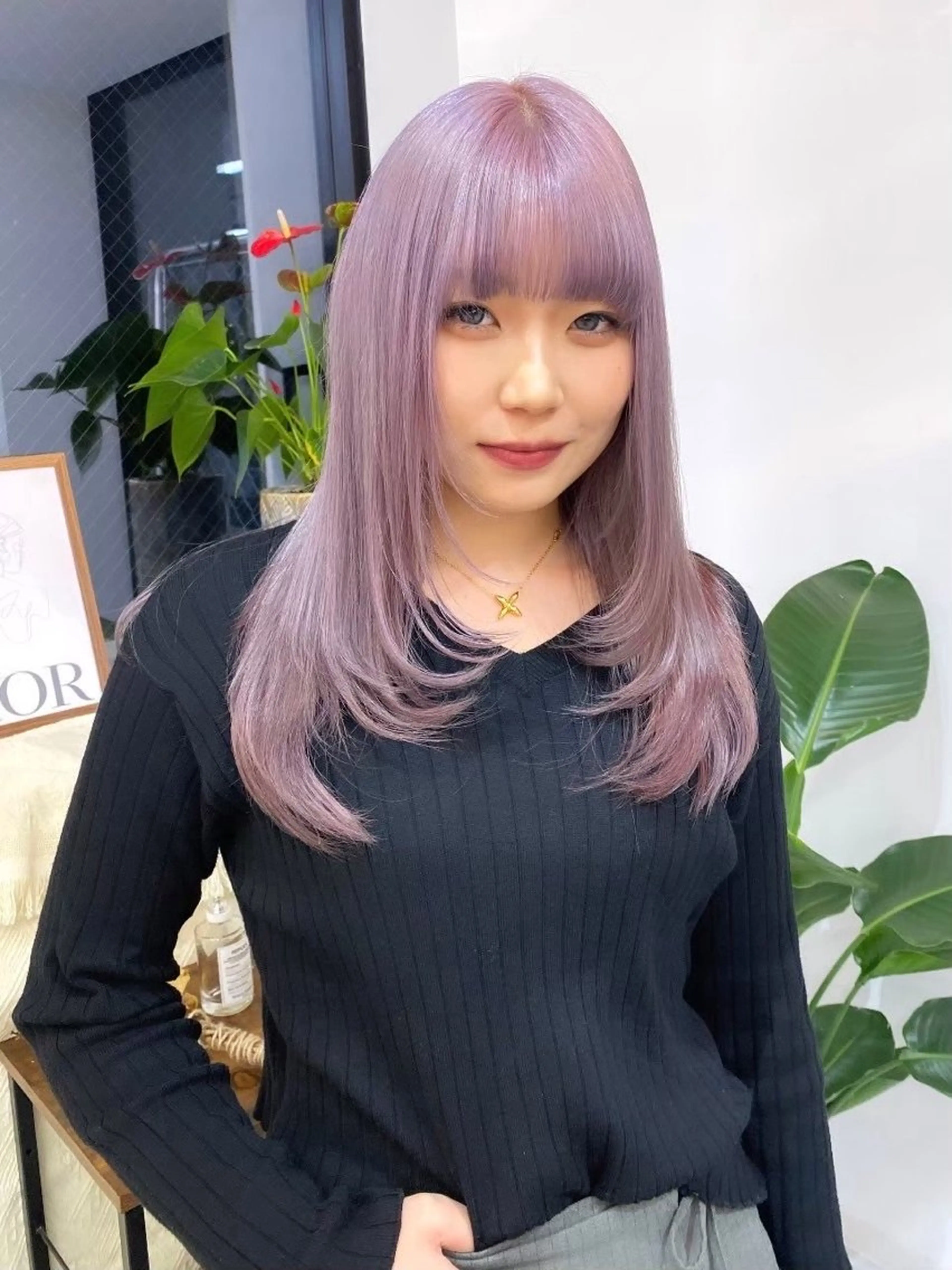 【再来人気No.1】ケアブリーチリタッチ➕カラー➕カット➕内部トリートメント（インナーカラー/ダブルカラー/韓国風）の写真