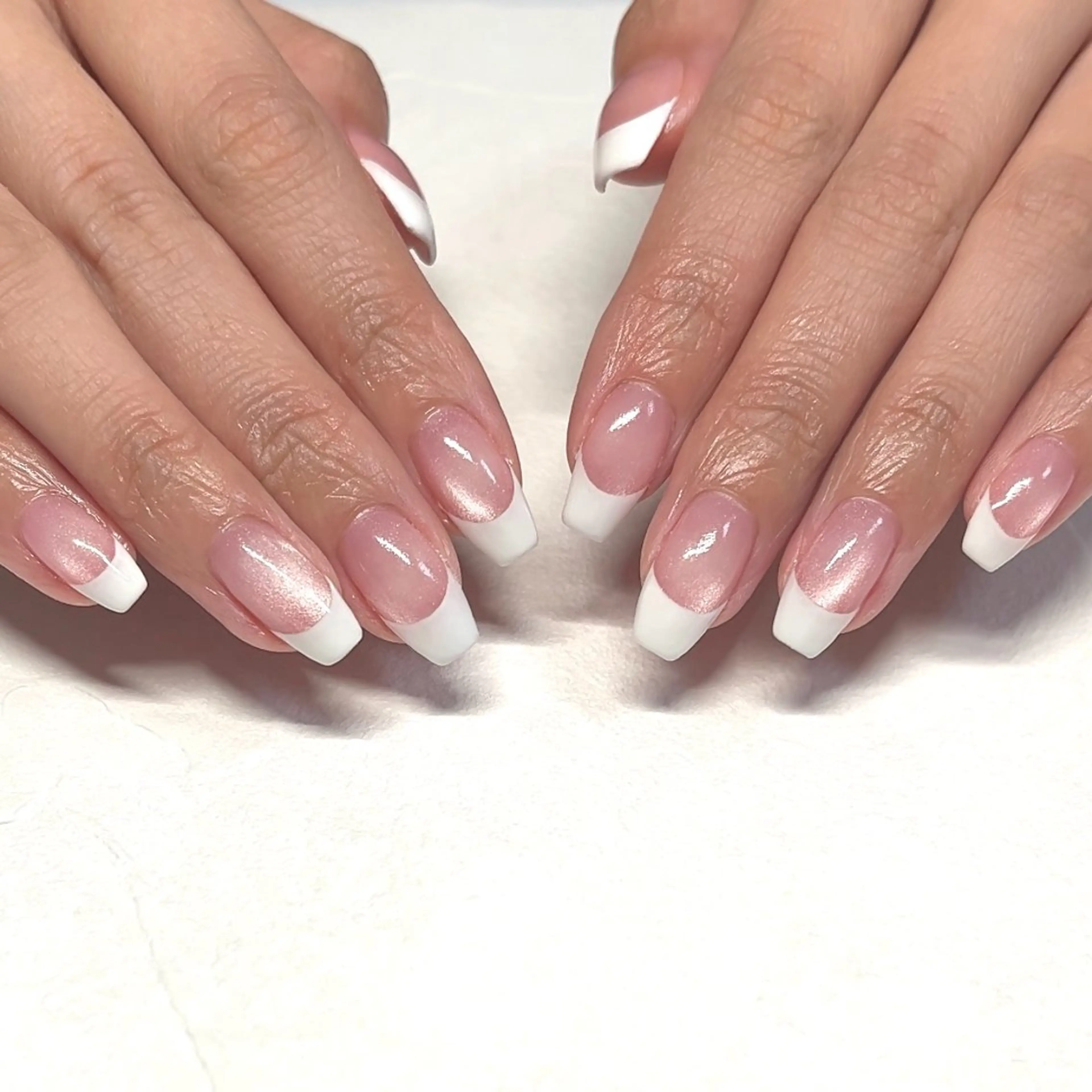 ネイル フレンチネイル マグネットネイル ハンドネイル Gemini Misakoのネイルデザイン