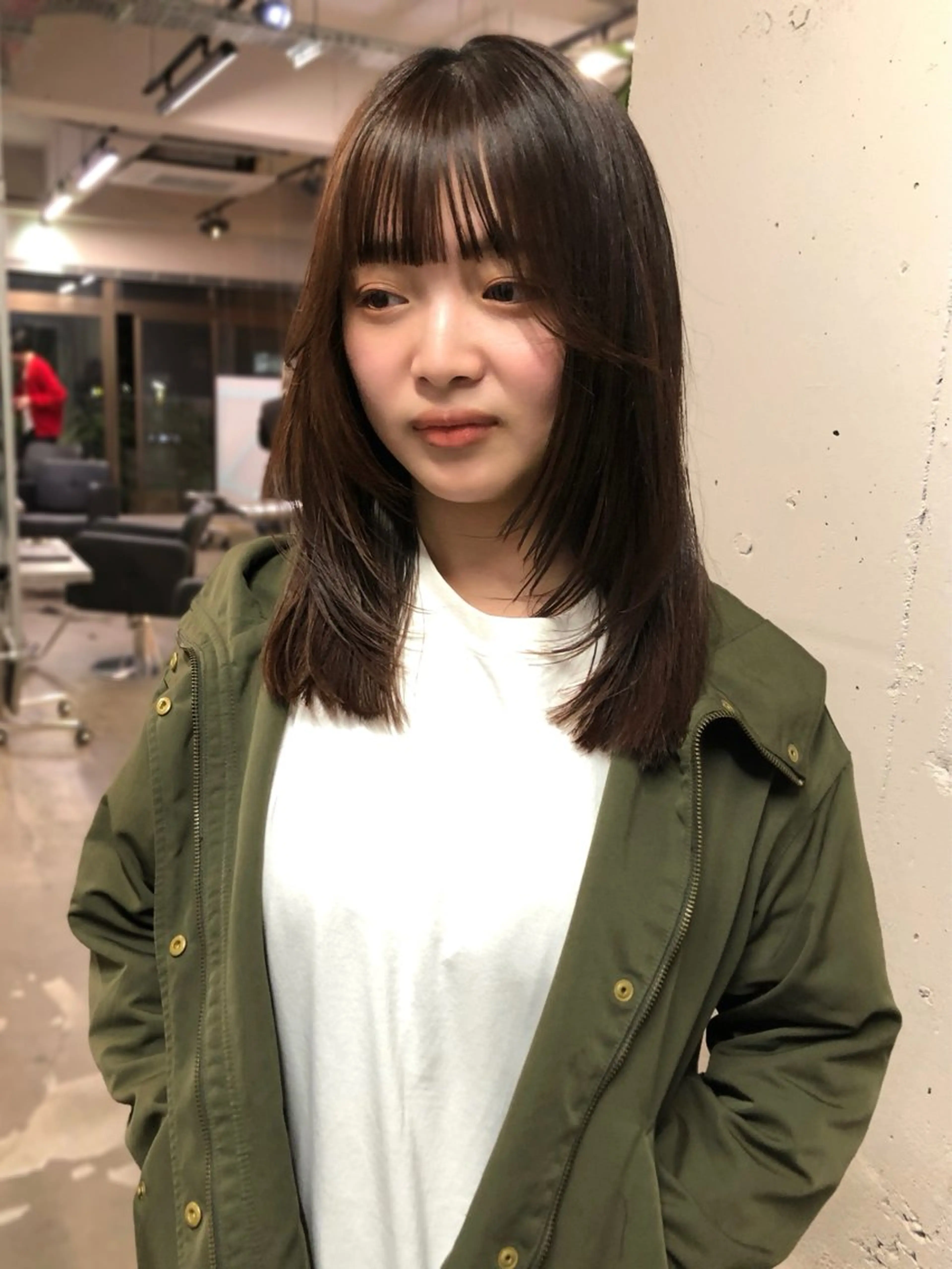 ミディアム ボブ× フェイスレイヤー🩰のヘアスタイル