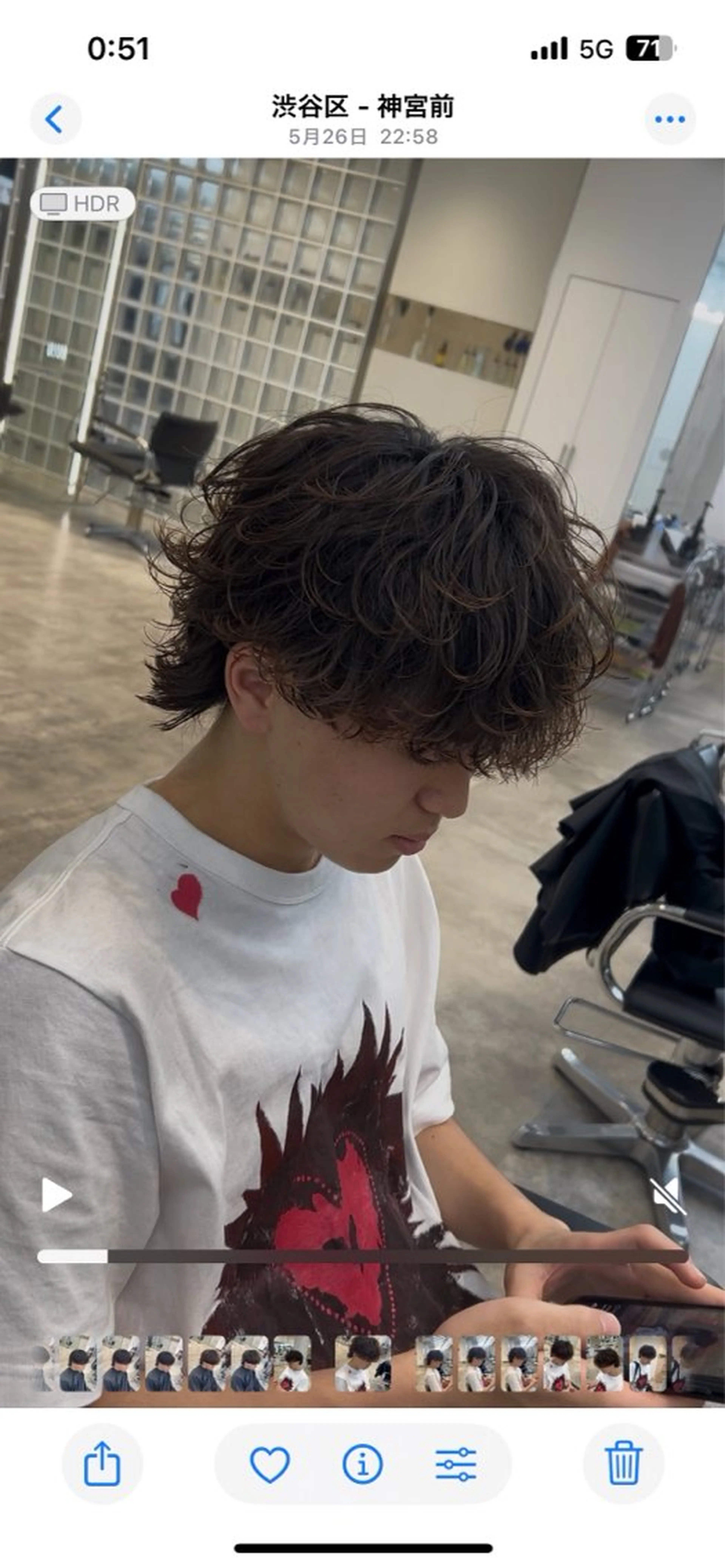 パーマ メンズ 藤平海音/fifth PARKのヘアスタイル