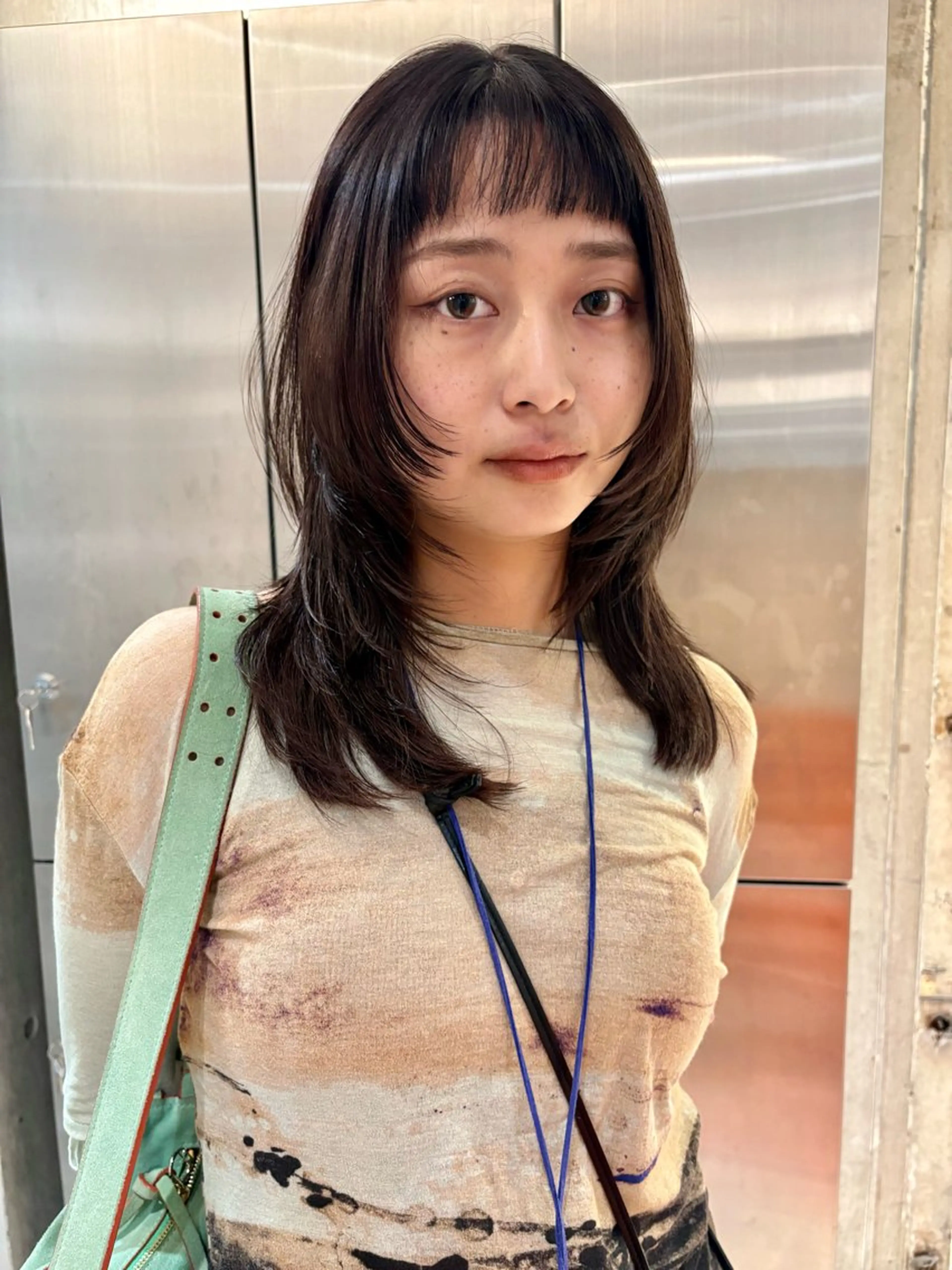 セミロング カット ヘアカラー 高円寺/loca/ 田中南帆のヘアスタイル