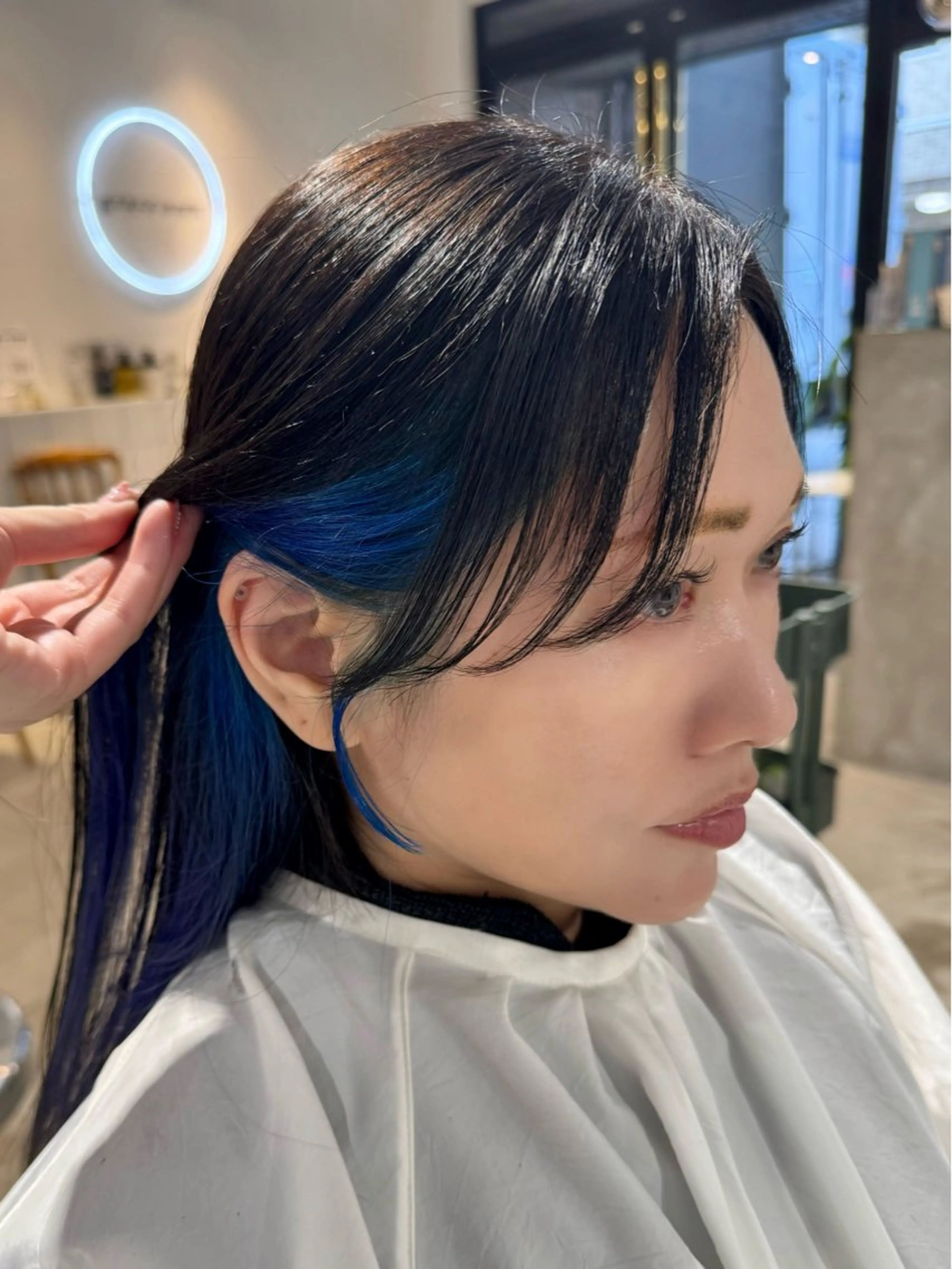 ロング カラー カット 𝐇𝐢𝐧𝐚 ⟡.·のヘアスタイル