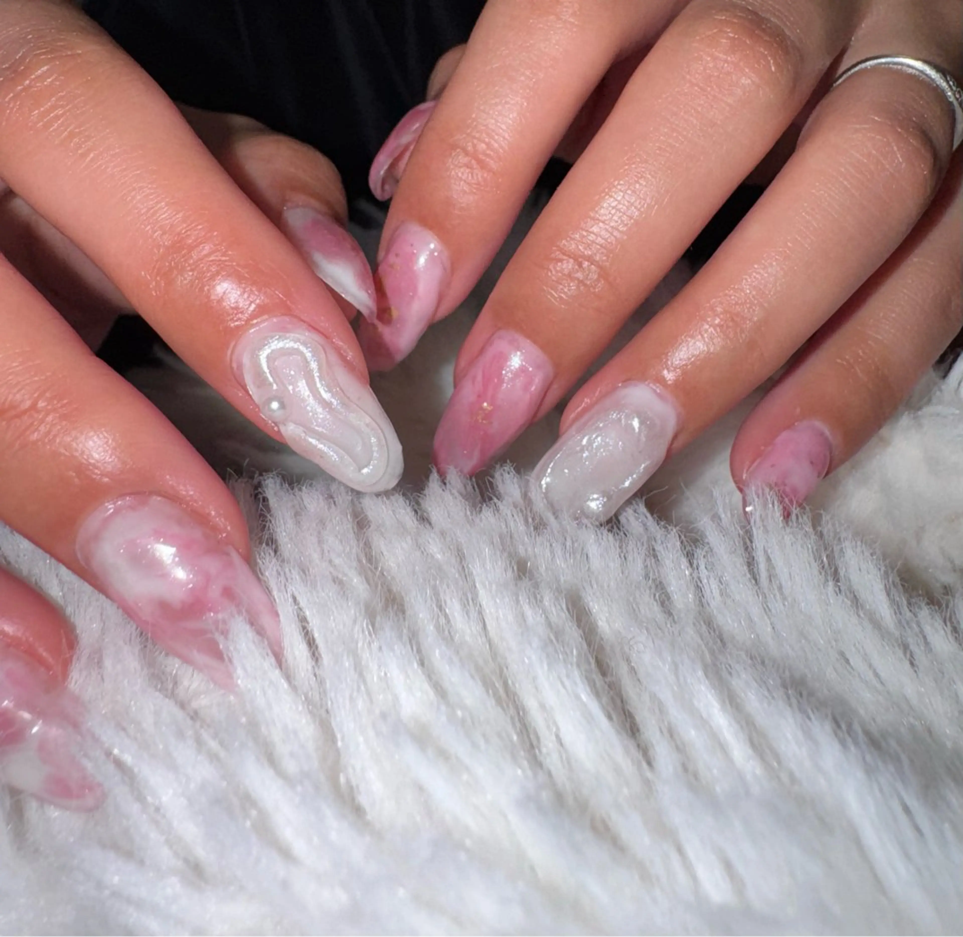 ネイル ニュアンスネイル 春ネイル 🌸 Yukaのネイルデザイン