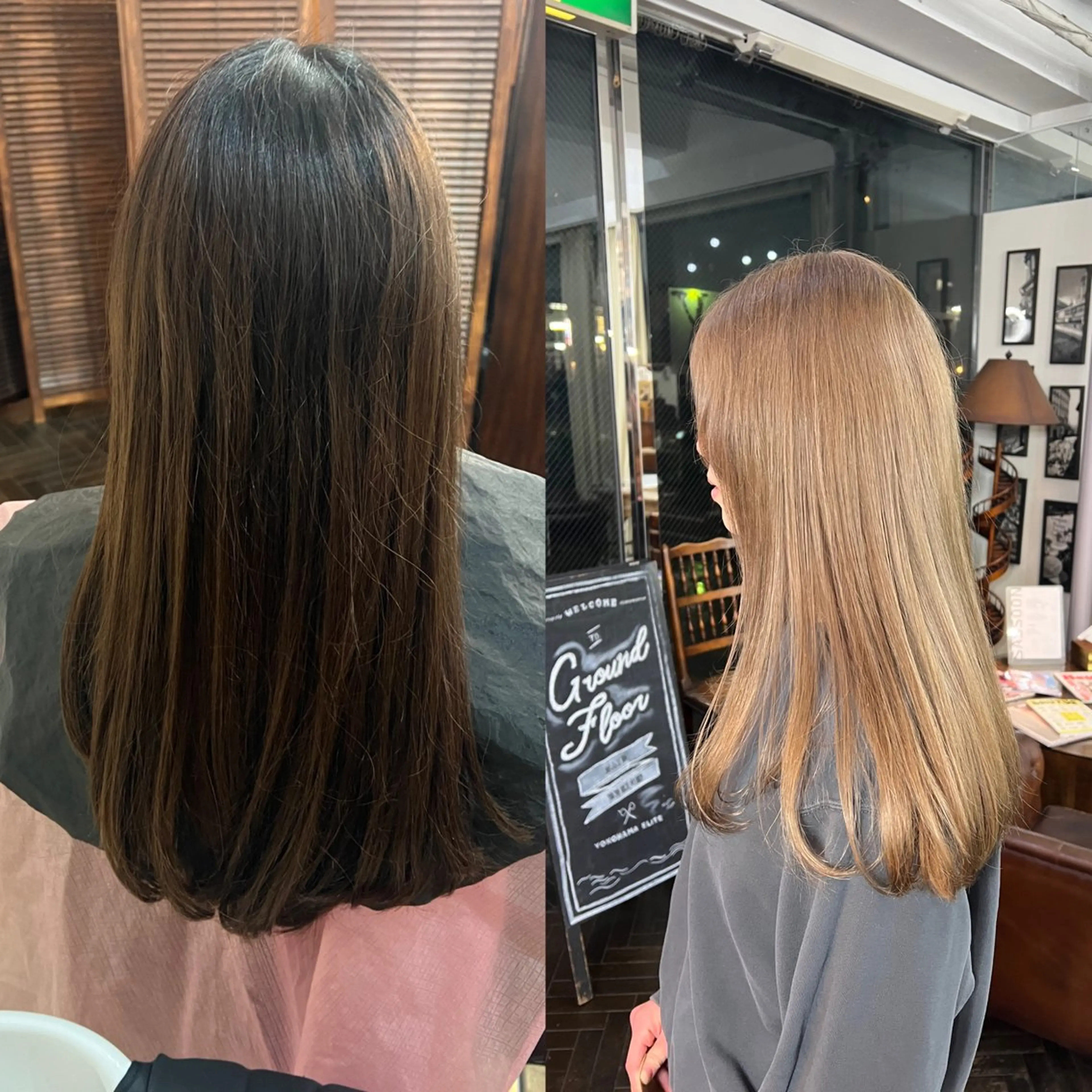 ロング カラー ブリーチ ヘアカラー トリートメント ハイライト/レイヤー /ハイトーン/AOIのヘアスタイル