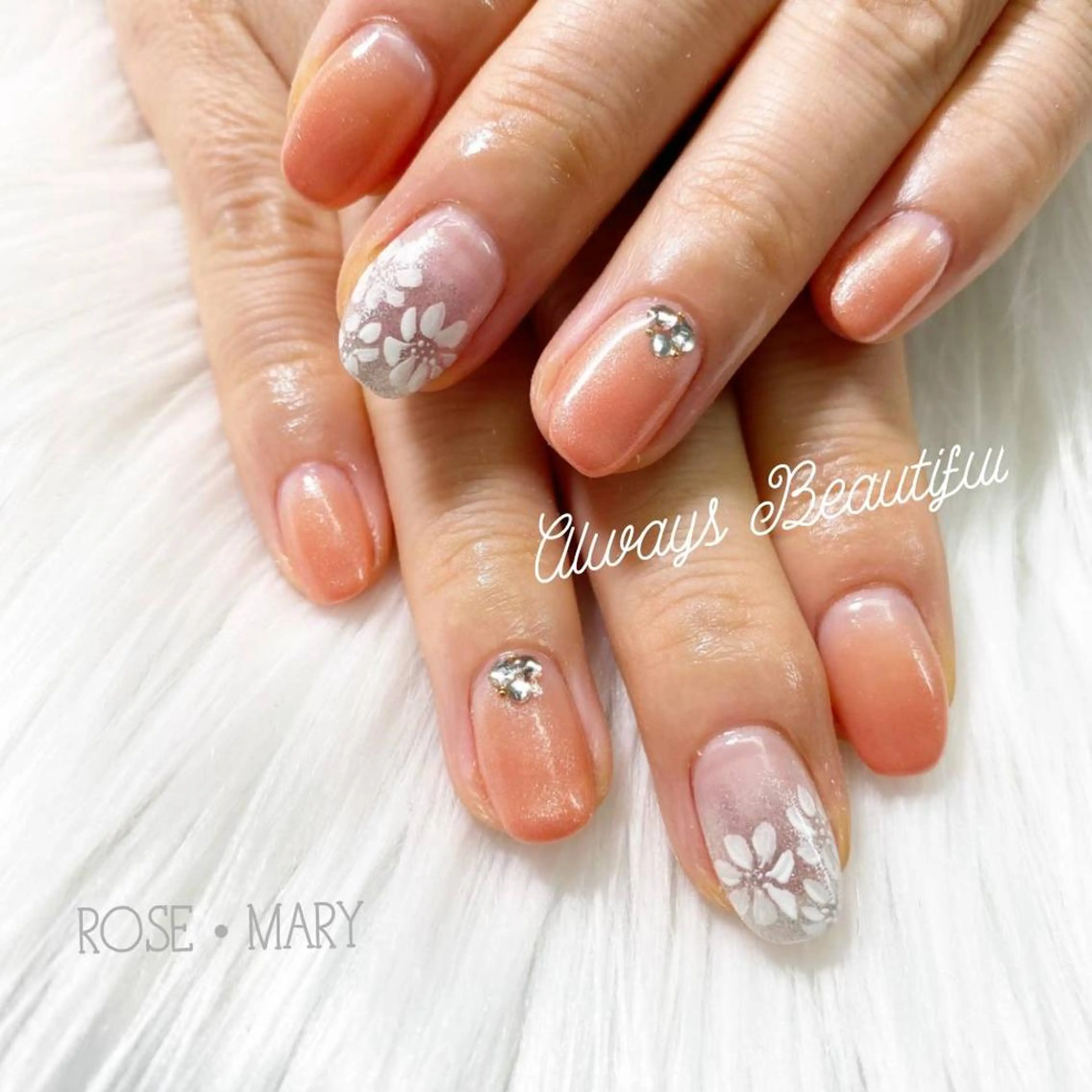 ネイル ハンドネイル ROSE・ MARY 鈴木のネイルデザイン