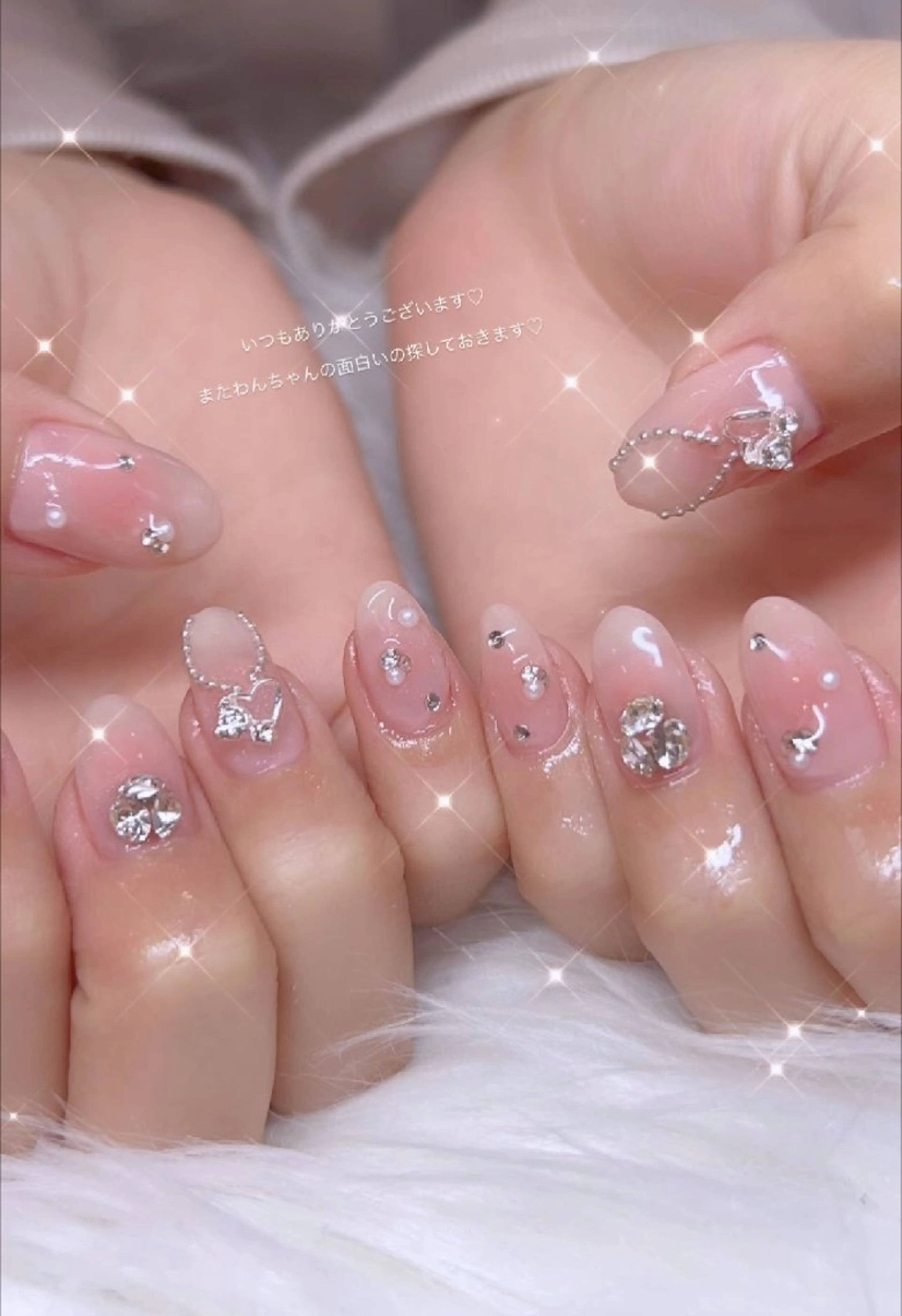 ネイル アートネイル 春ネイル バレンタイン ハンドネイル I LOVE ME NAIL.。.:*♡のネイルデザイン