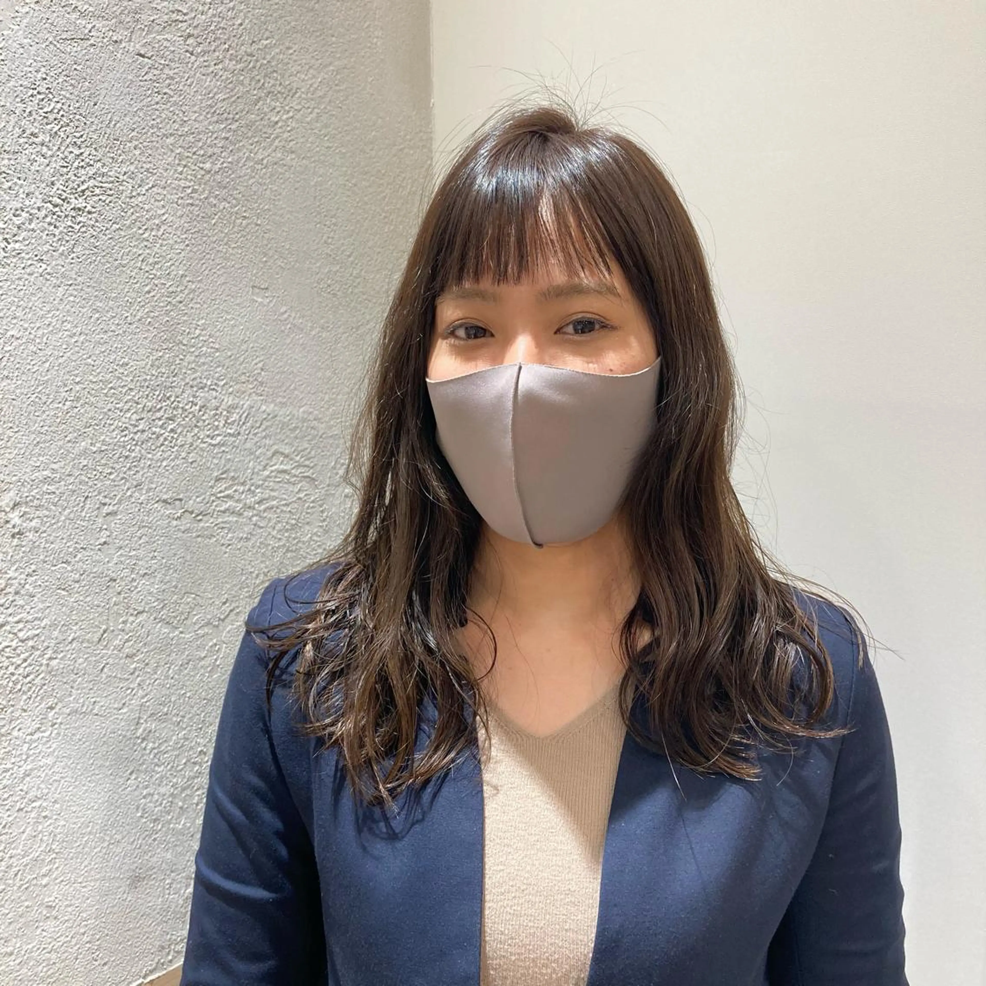 セミロング カラー パーマ 大阪ヴィーガンサロン KANAKOのヘアスタイル