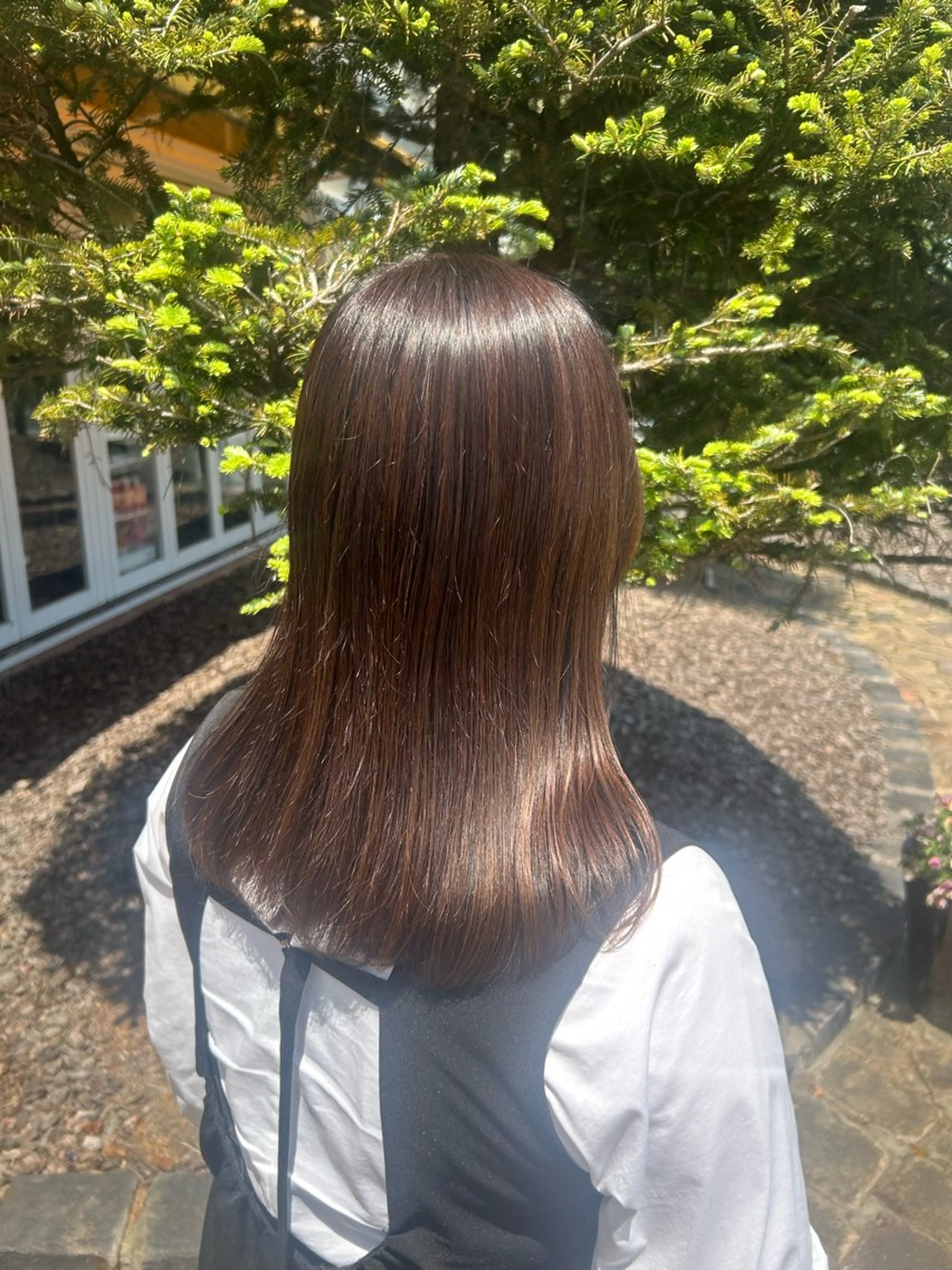 セミロング カラー カット ヘアカラー Flat /rina🧸のヘアスタイル