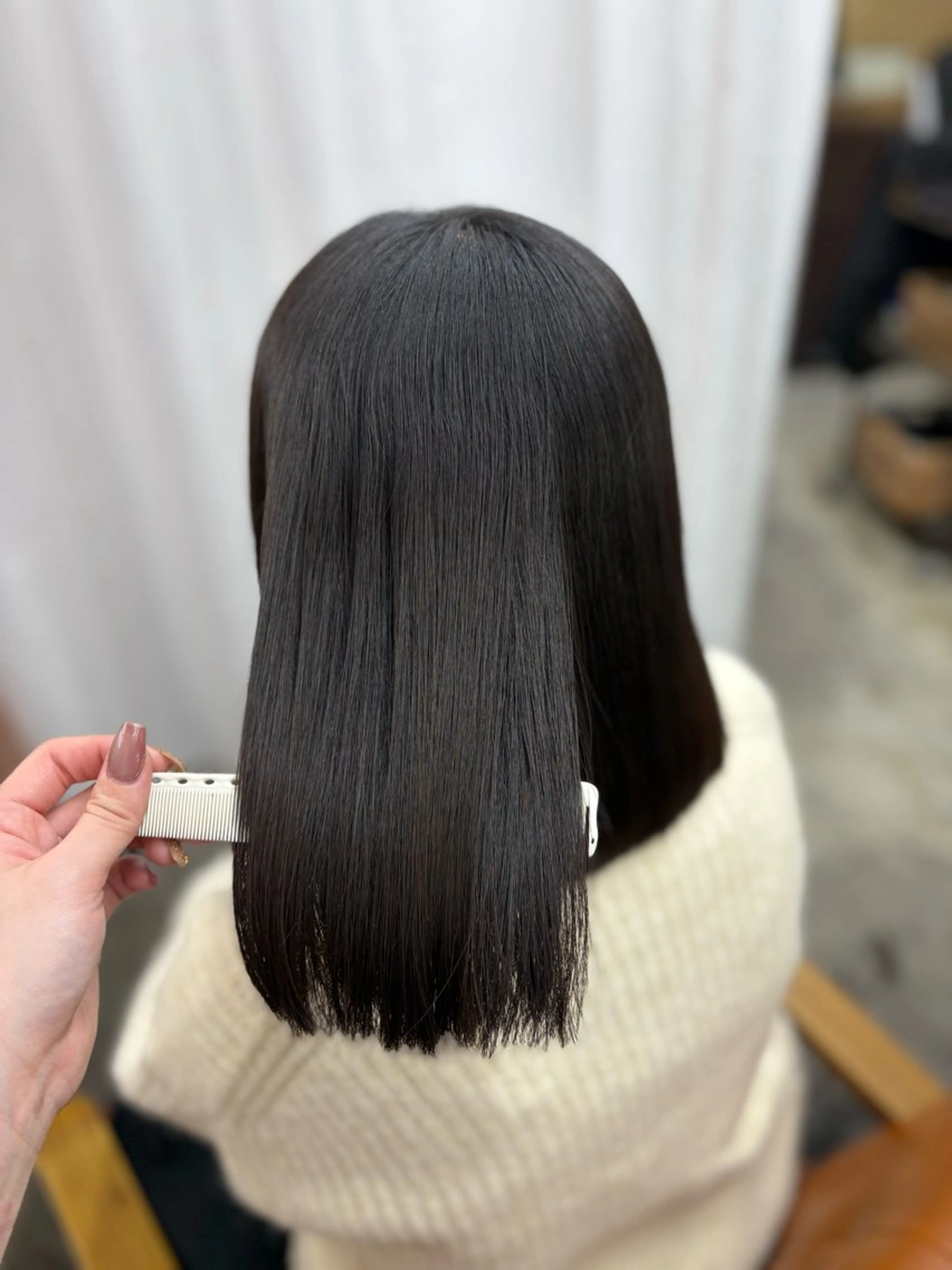 ミディアム 縮毛矯正 トリートメント Retsu /UniQのヘアスタイル