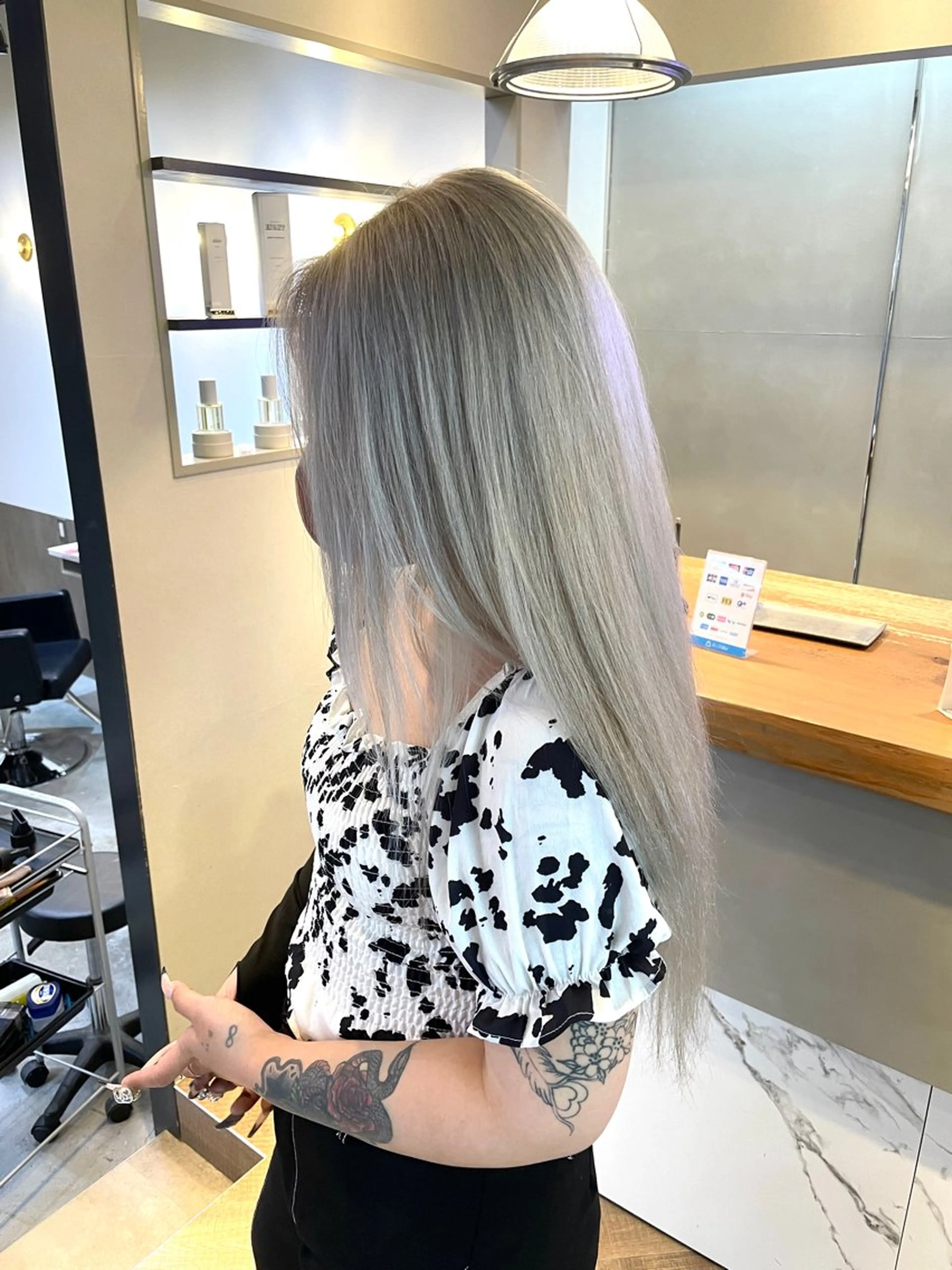 ロング カラー ヘアカラー トリートメント 16日~benji 福間店です　長木のヘアスタイル