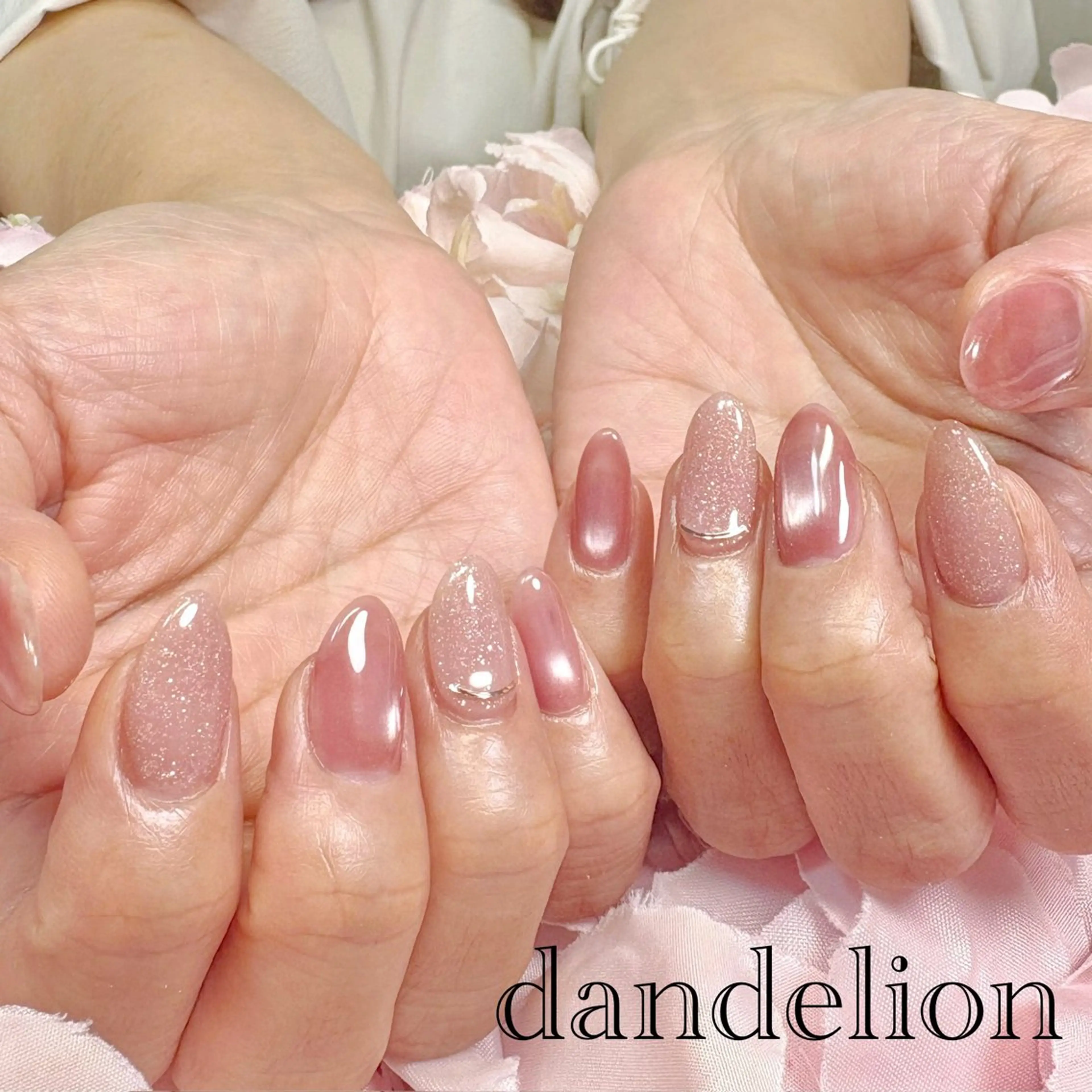 ネイル ハンドネイル ハンドケア dandelion ダンデライオンのネイルデザイン