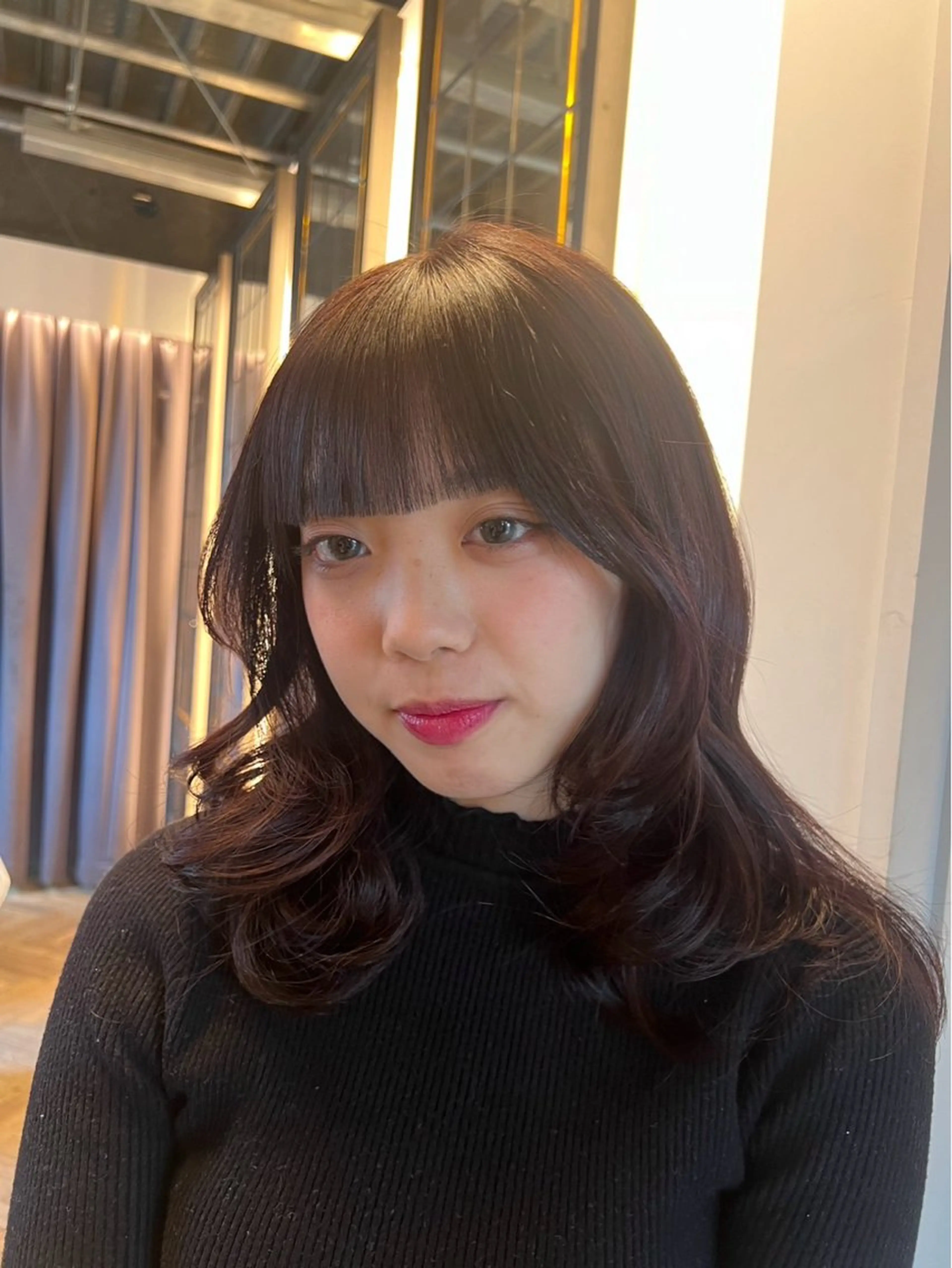ミディアム カラー 暖色カラー Ryokaのヘアスタイル