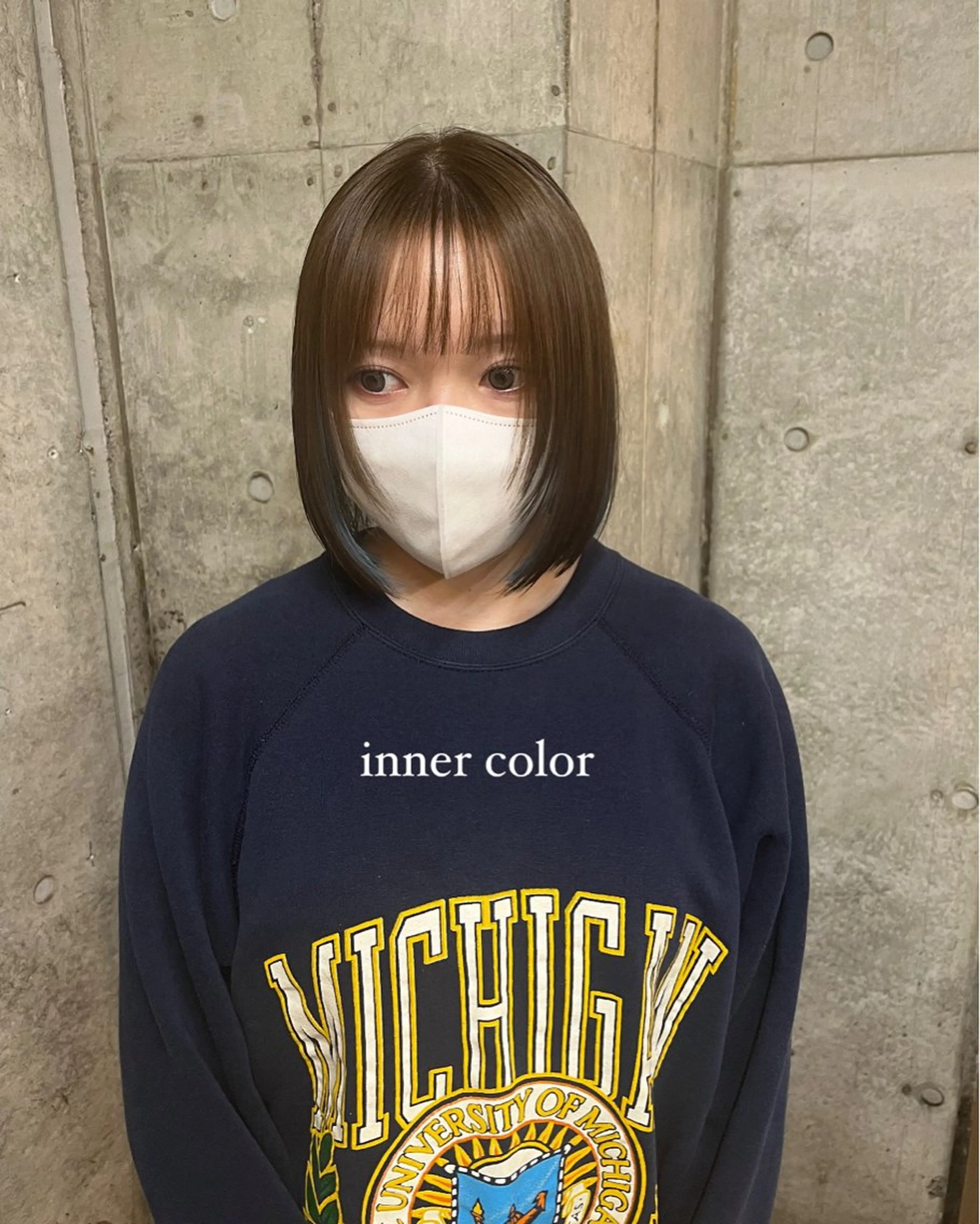 ミディアム カラー 🌱ぱっつとボブカ ット🌱/Ryotaのヘアスタイル