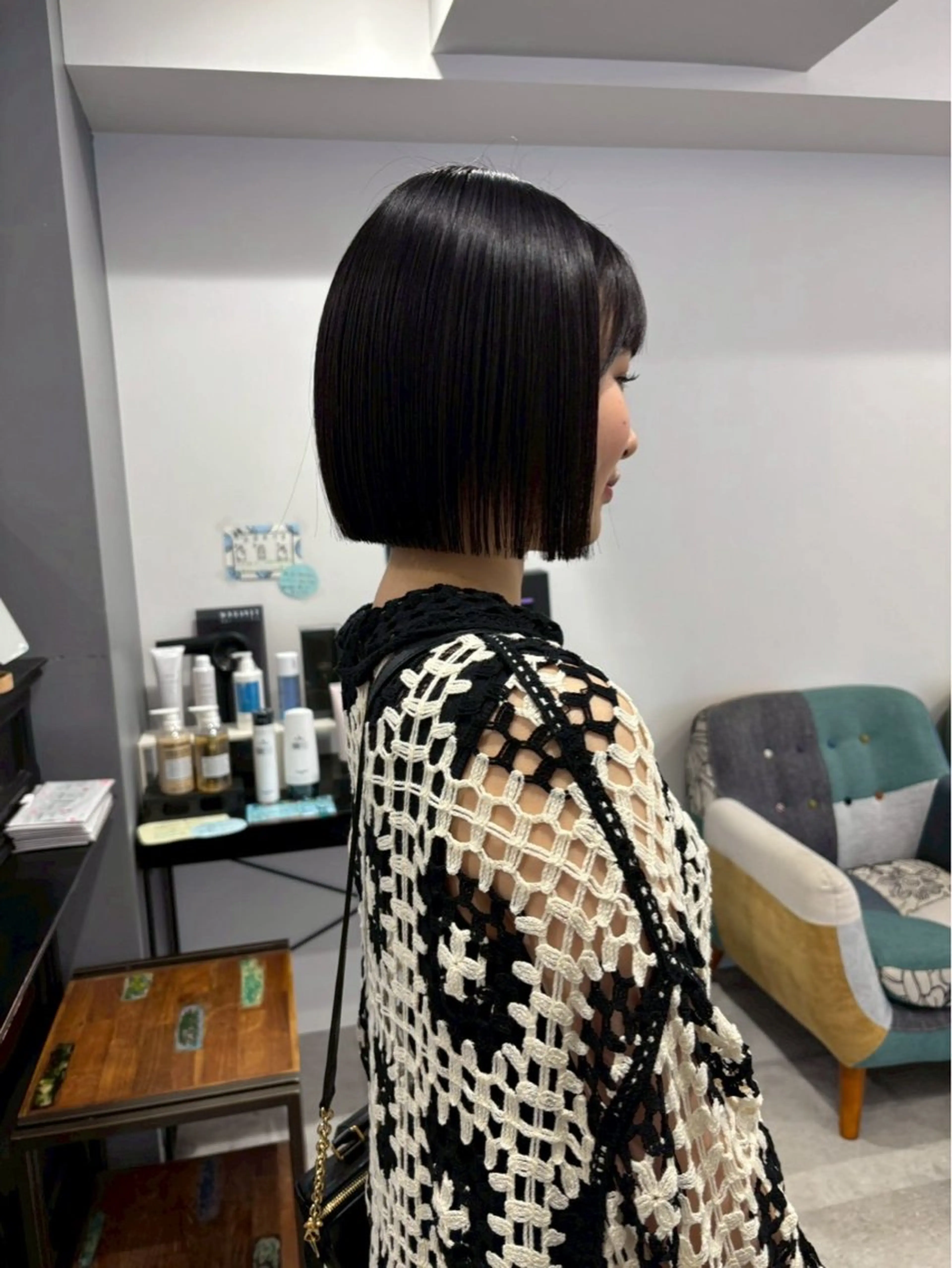 ショート カラー 紅都🫧透明感 水光カラー🫧のヘアスタイル