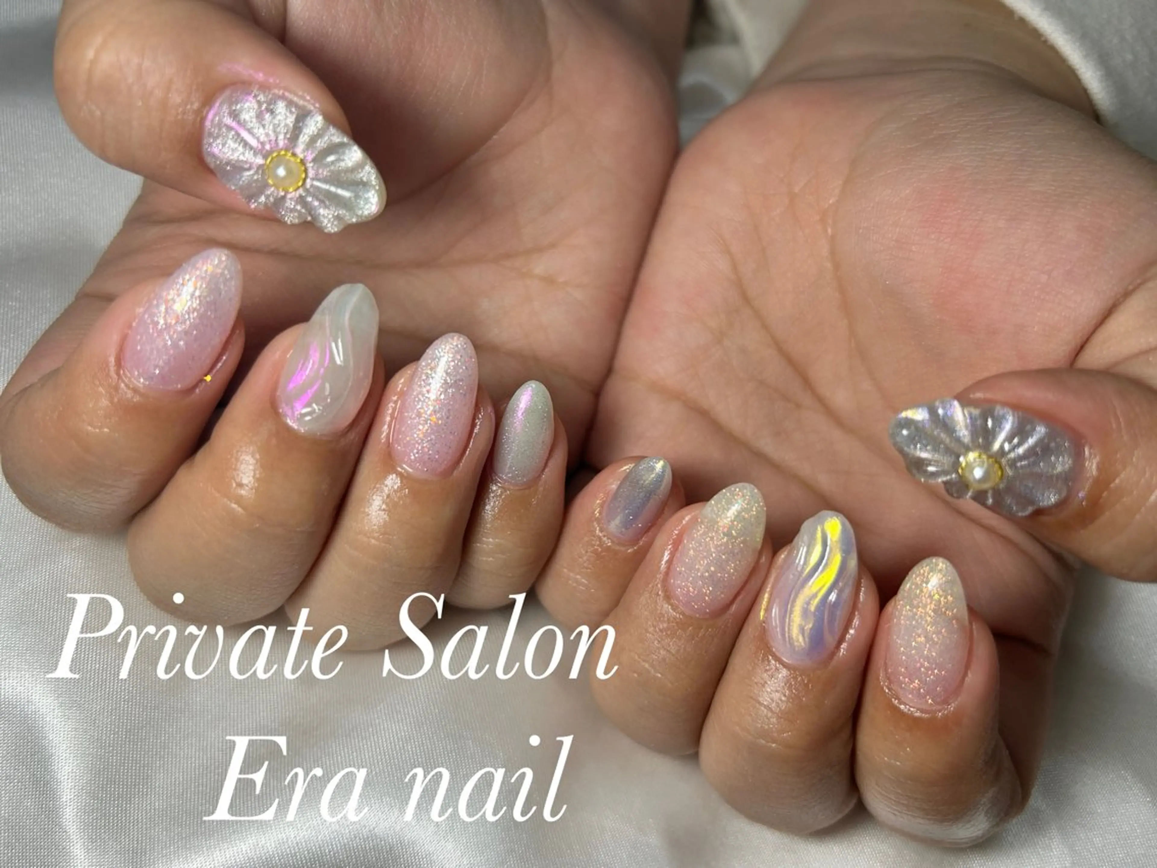 ネイル フラワーネイル ハンドネイル Era nailのネイルデザイン