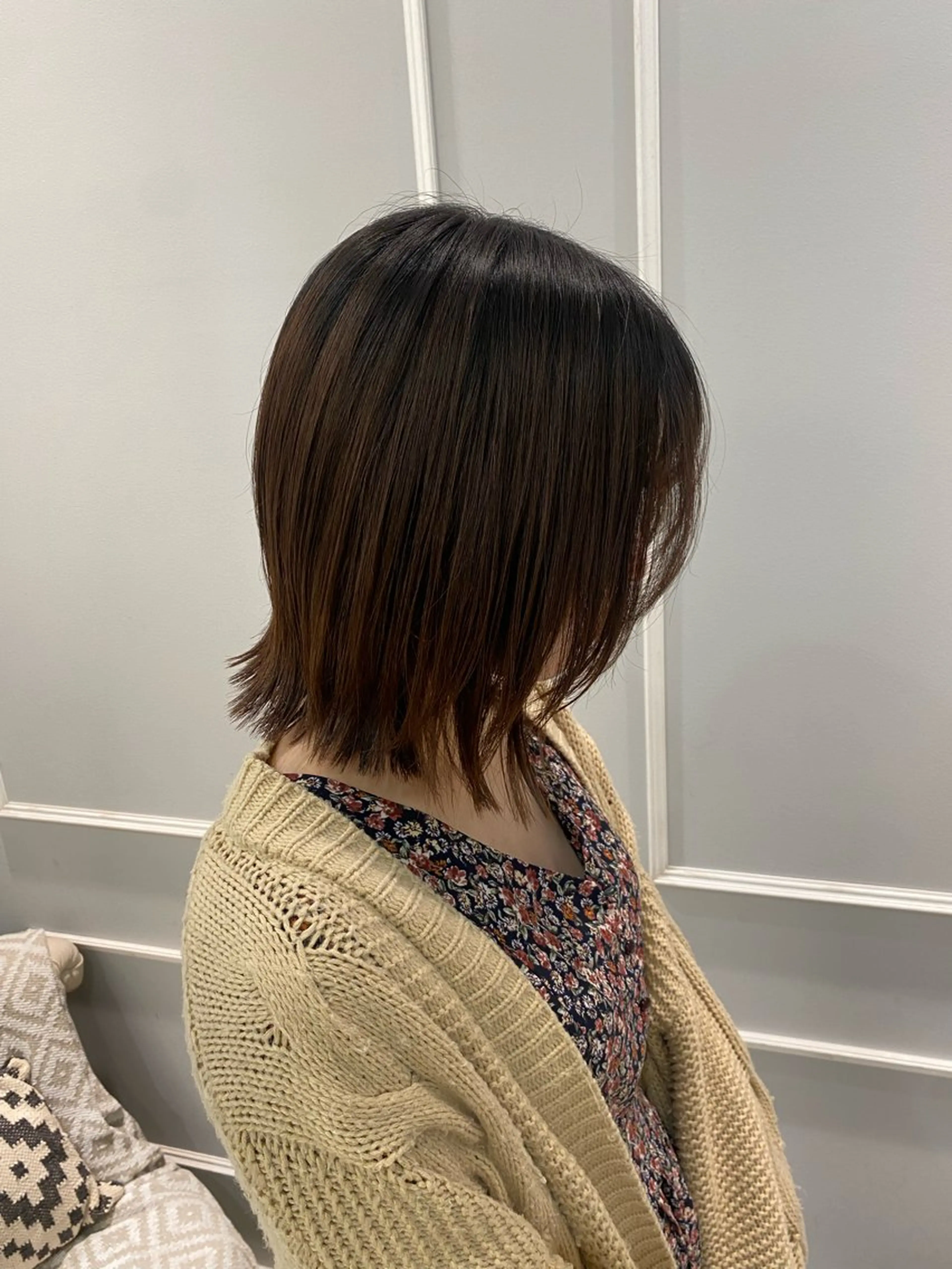 ショート ボブ くびれヘア 顔周りカット 韓国ヘア🍒渡辺 咲🍒のヘアスタイル