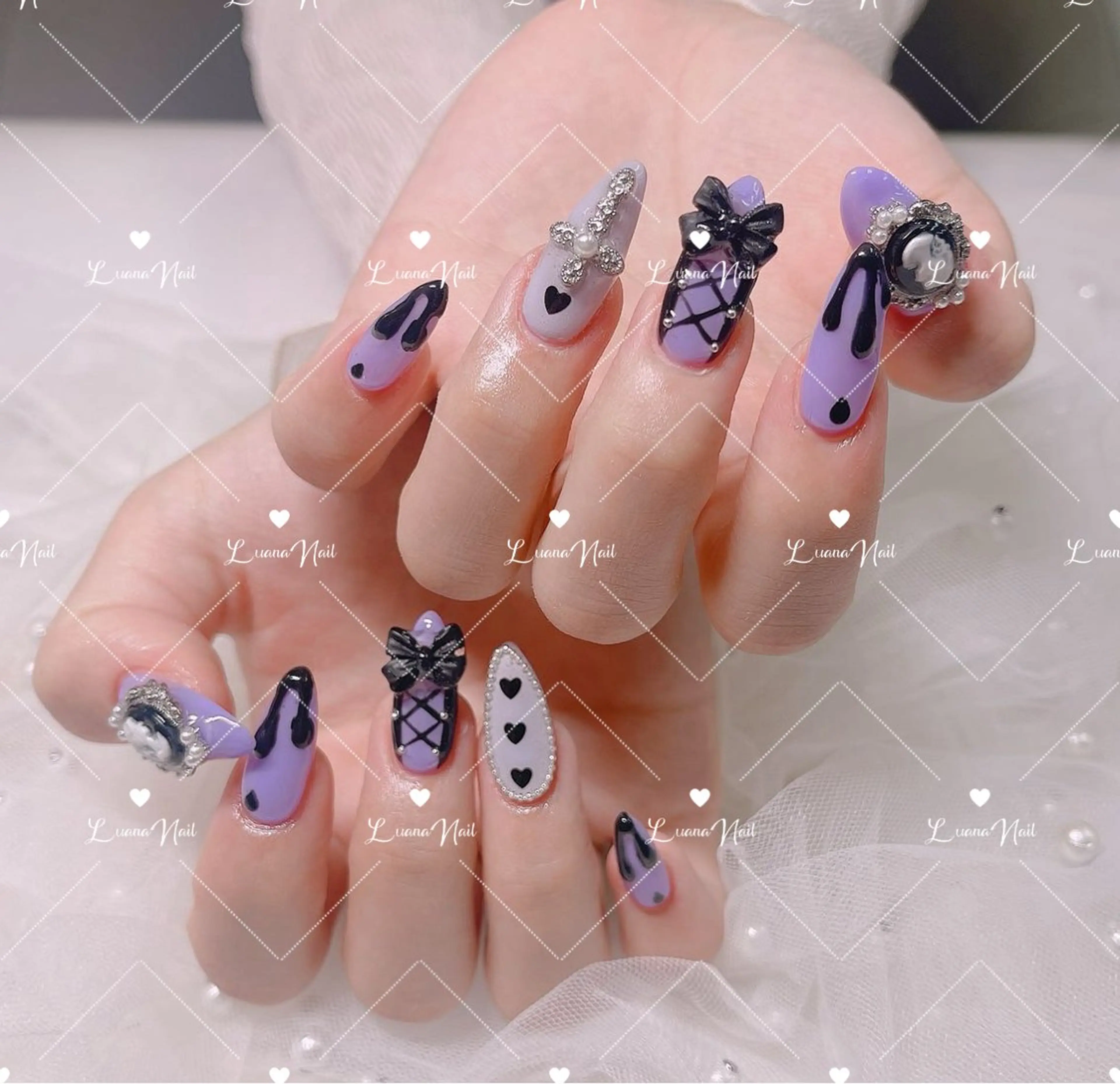 💎（画像持ち込みok）持ち込みデザイン90分＋ストーンパーツつけ放題の写真