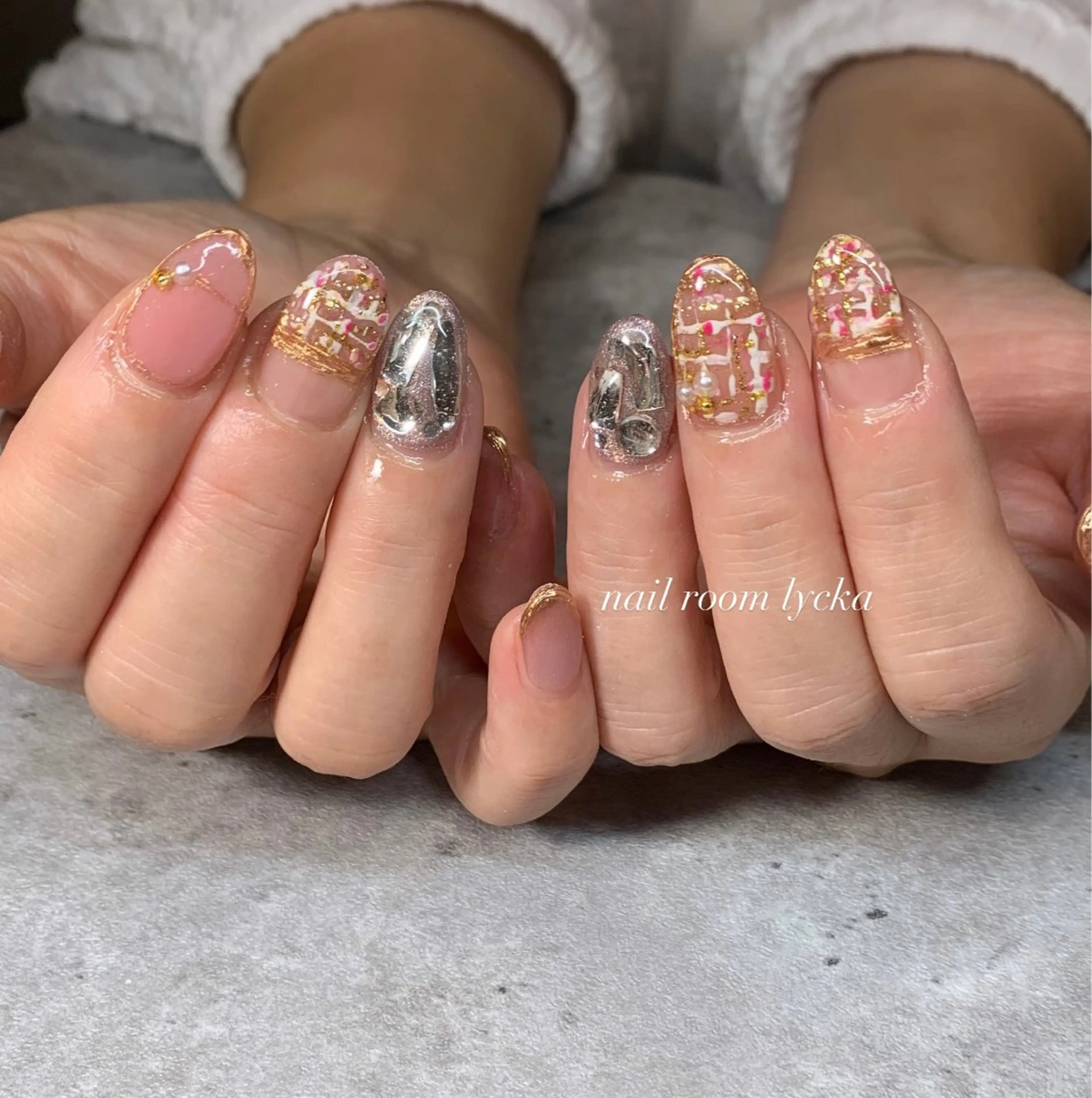 ネイル ﾈｲﾙﾙｰﾑﾘｯｶ 𝐦𝐚𝐲𝐮のネイルデザイン