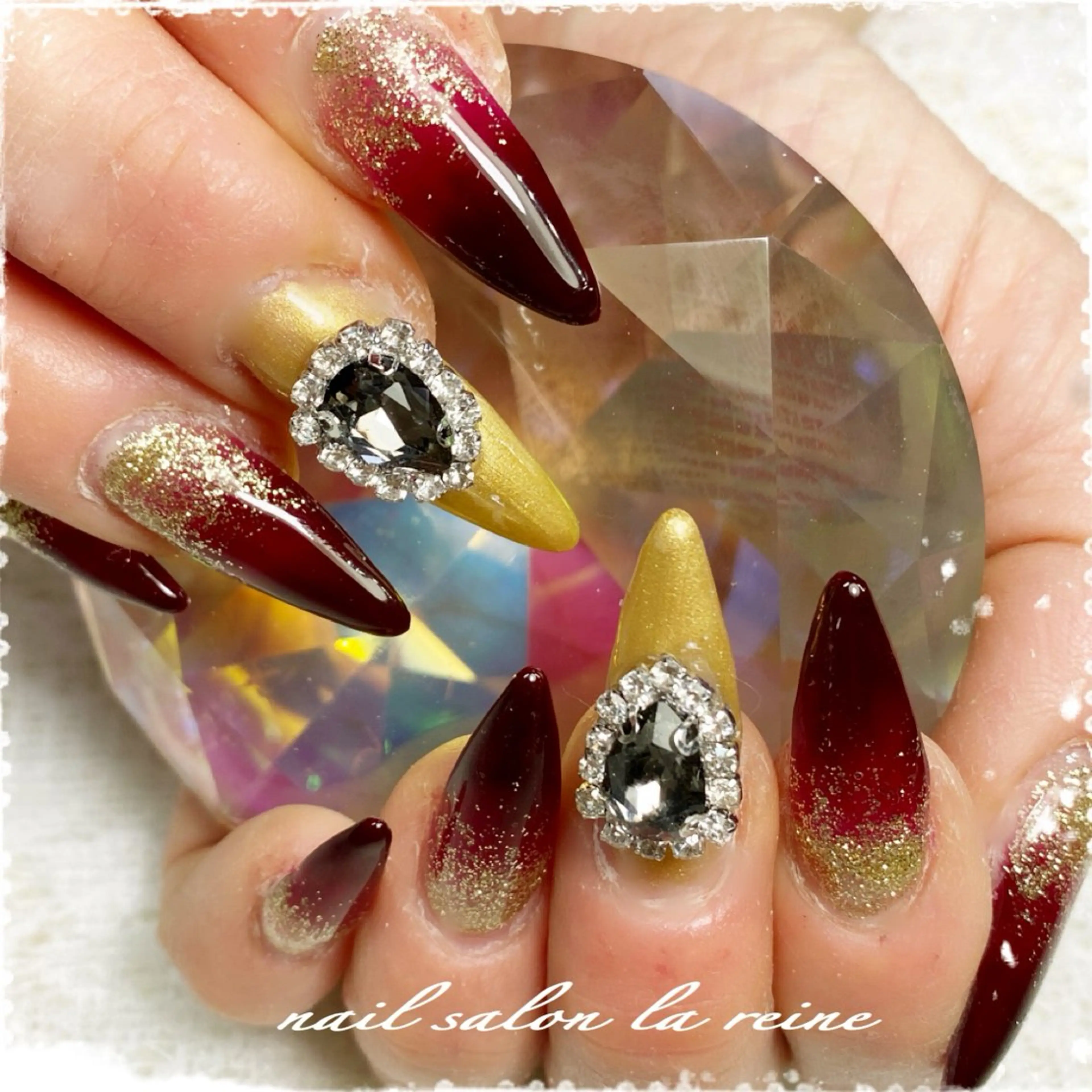 ネイル グラデーション ラメ(グリッター) nail salon la reineのネイルデザイン