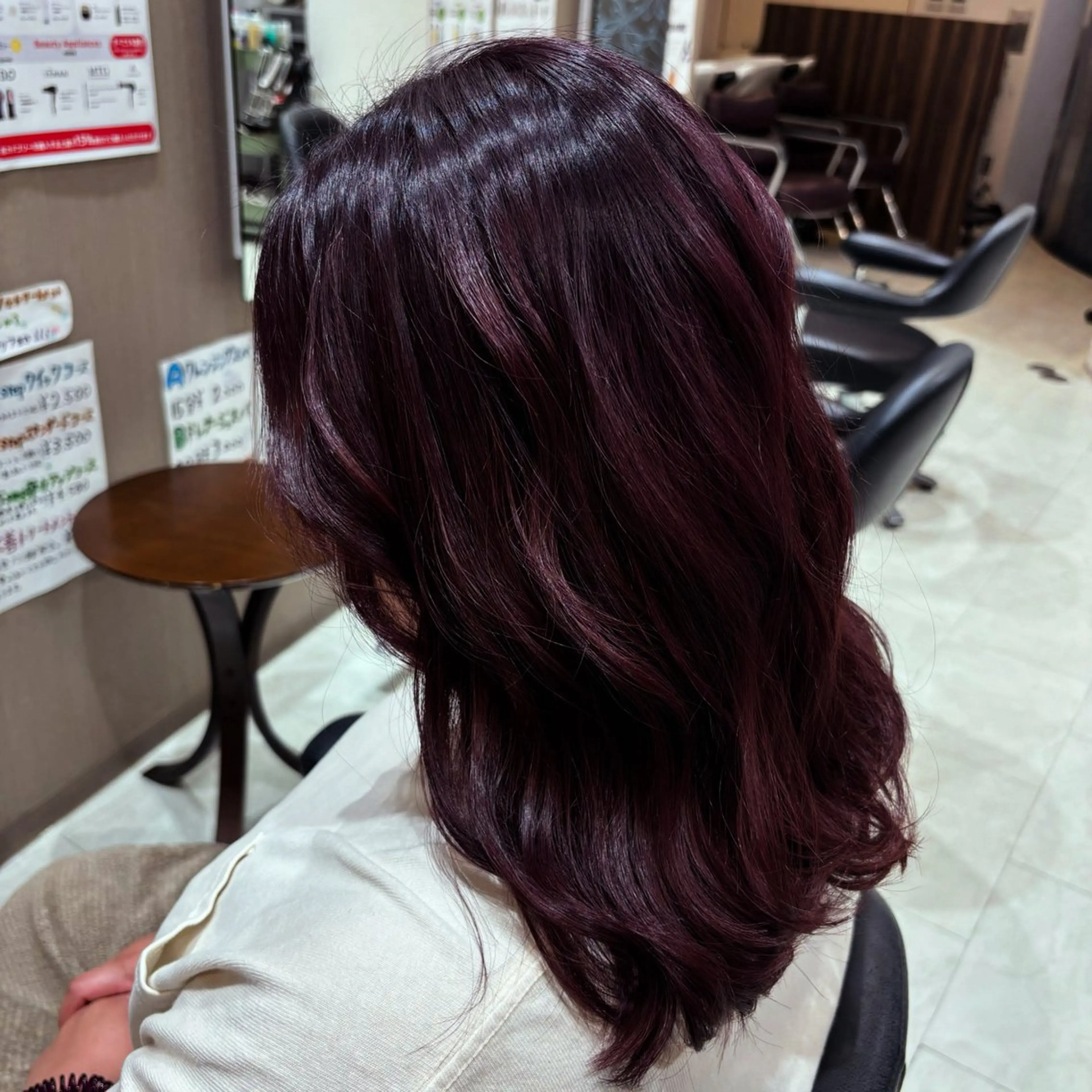 セミロング カラー ラベンダーカラー ピンクカラー ピンクラベンダー カット ヘアカラー トリートメント 韓国ヘア/ヨシンモリ /髪質改善/土本遥のヘアスタイル