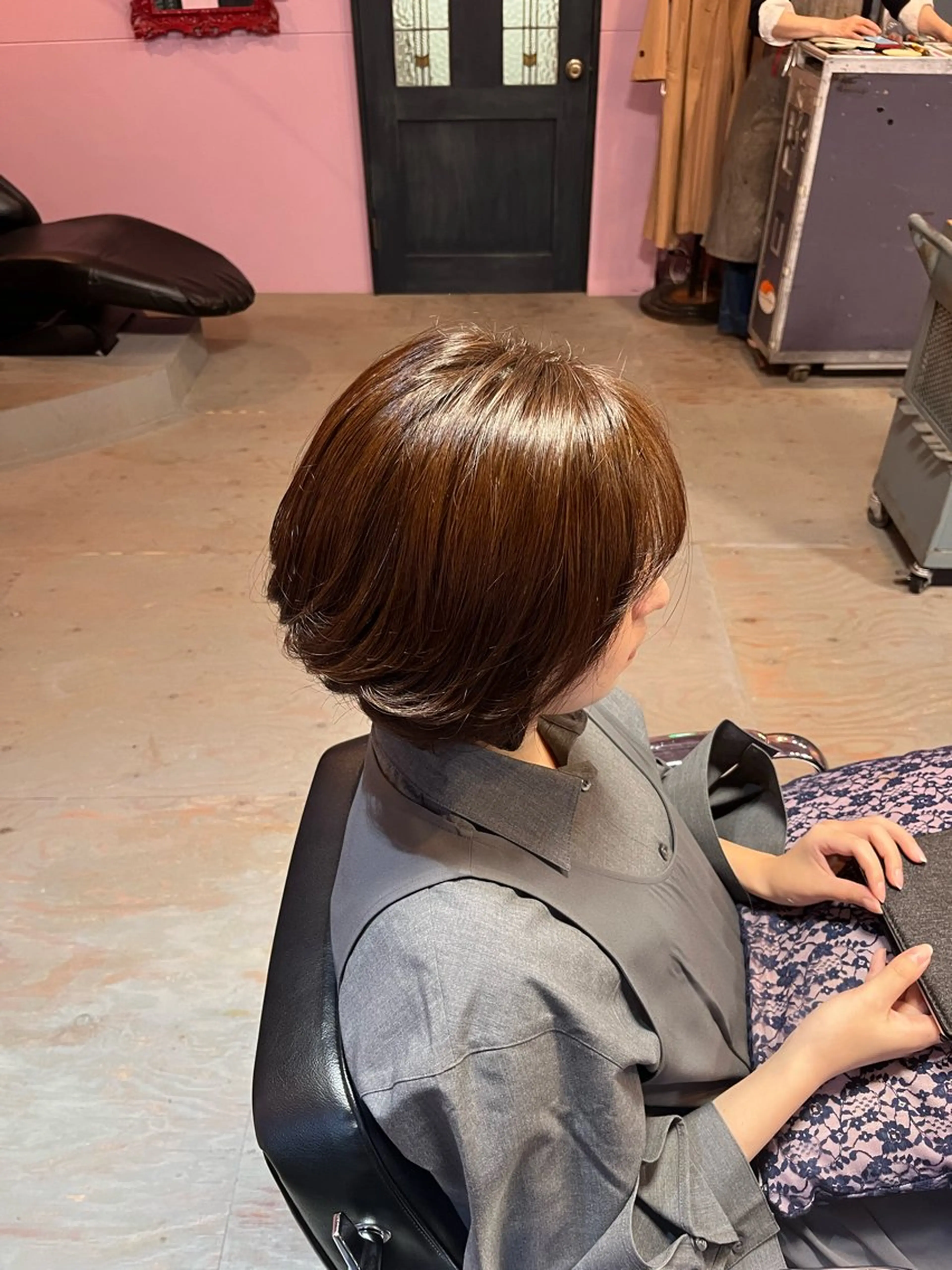 ミディアム カラー ベージュカラー トリートメント PEACE   HAIR所属・藤野 海翔のヘアスタイル