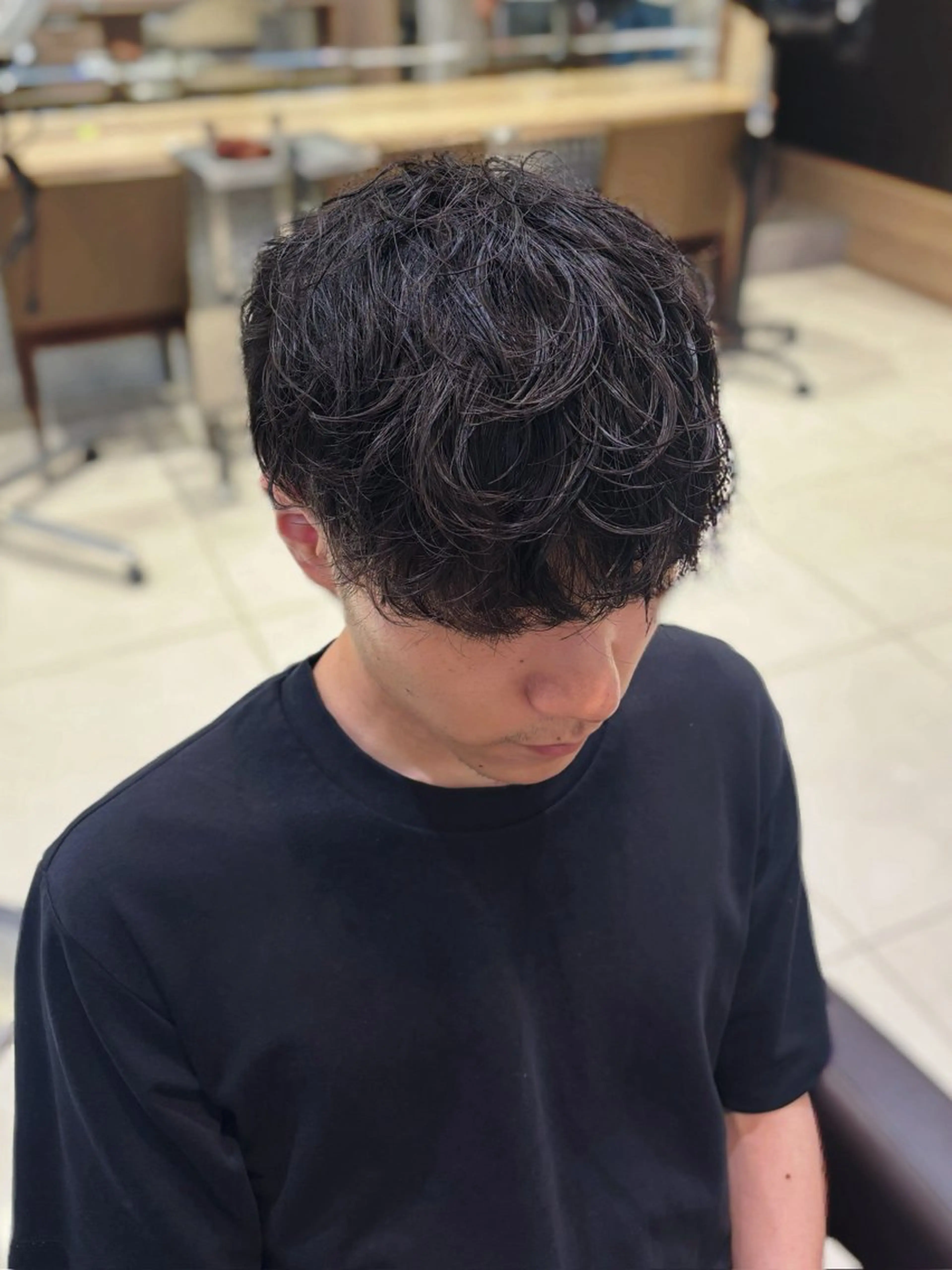 パーマ メンズ メンズパーマ カット パーマ ブリーチ/パーマ 縮毛/レイヤーaoiのヘアスタイル