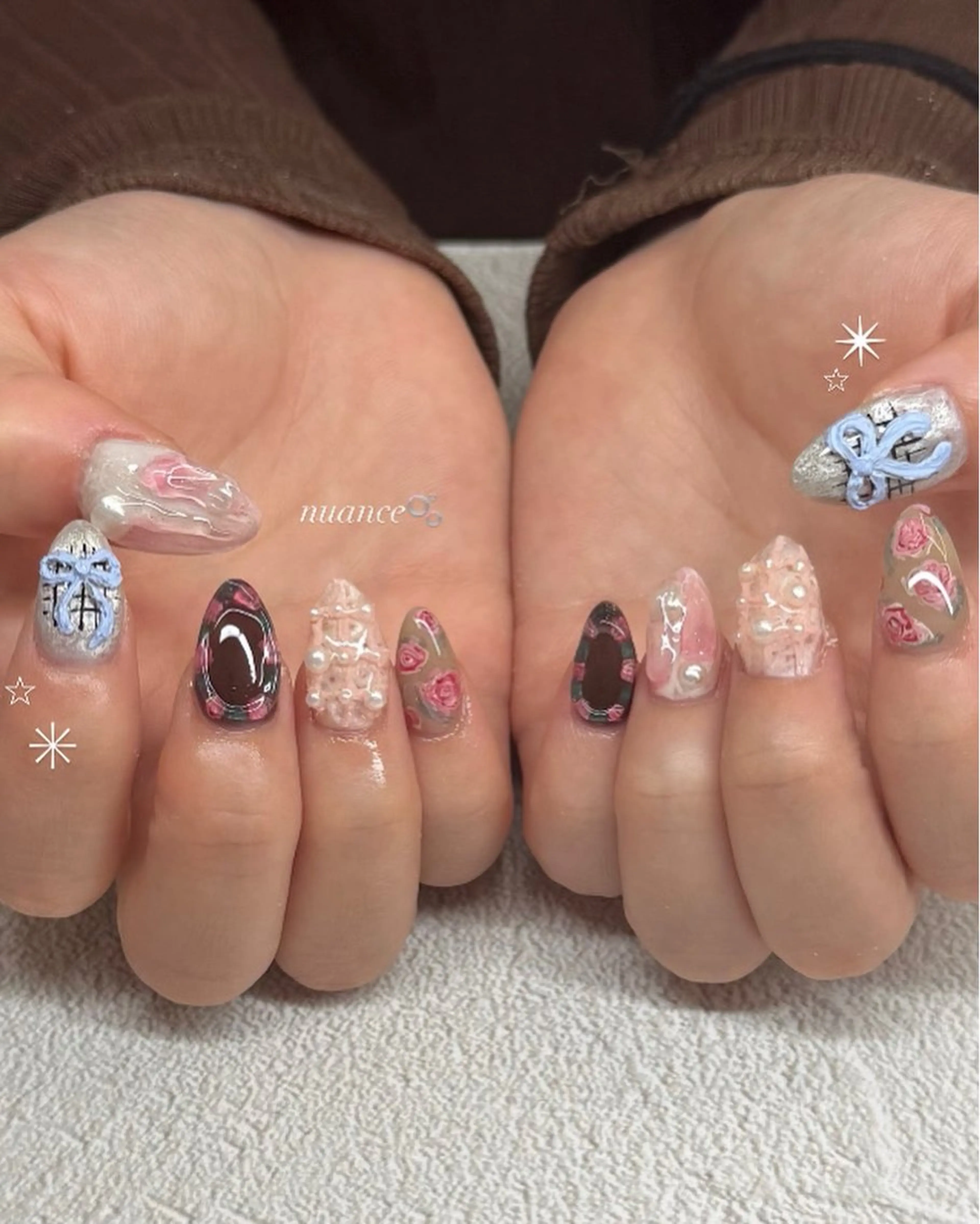 ハンド10本アート（持ち込み可）オフ込み🫧の写真