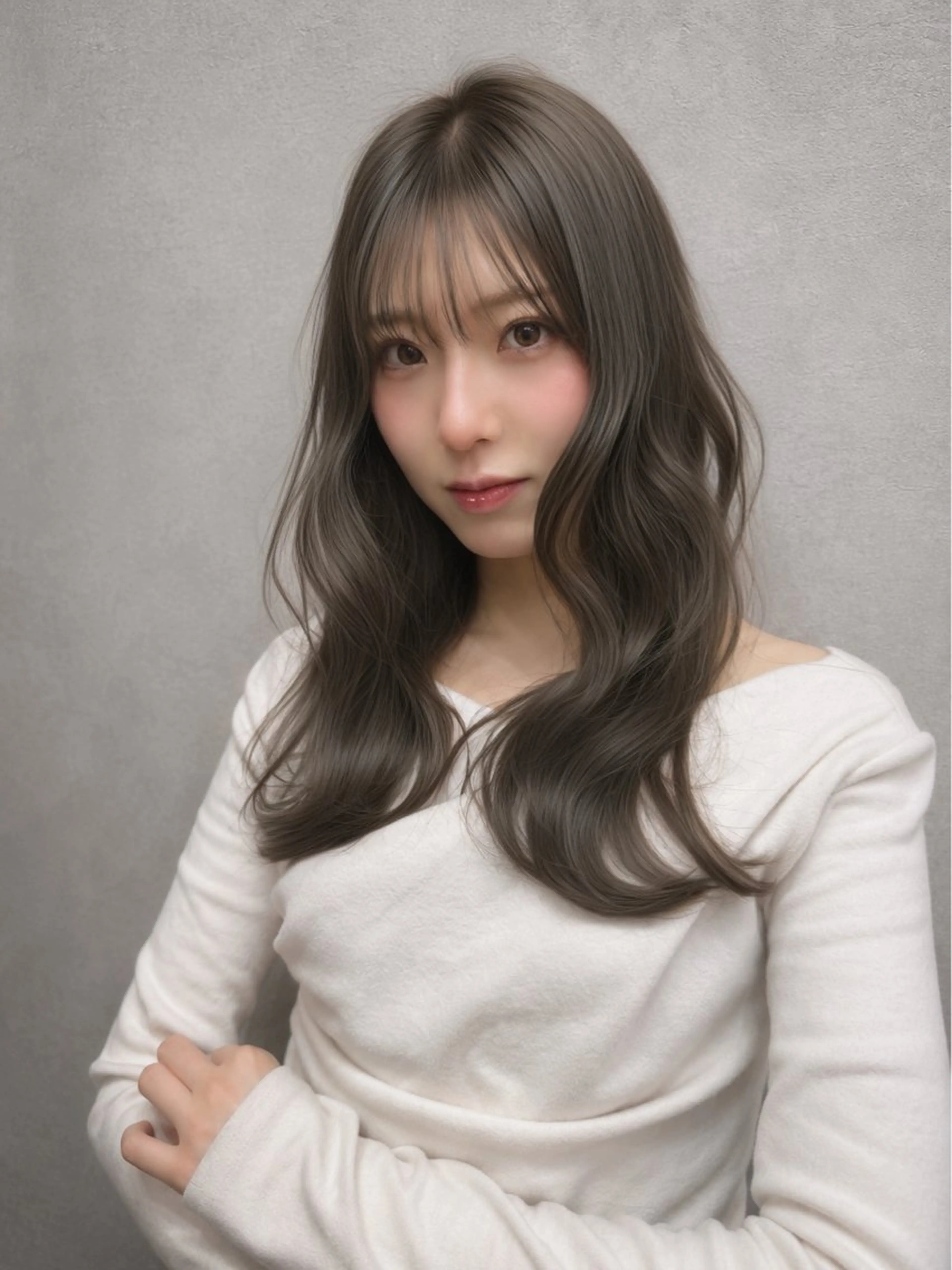 ロング カラー レイヤーカット AIRI layer cut hairのヘアスタイル