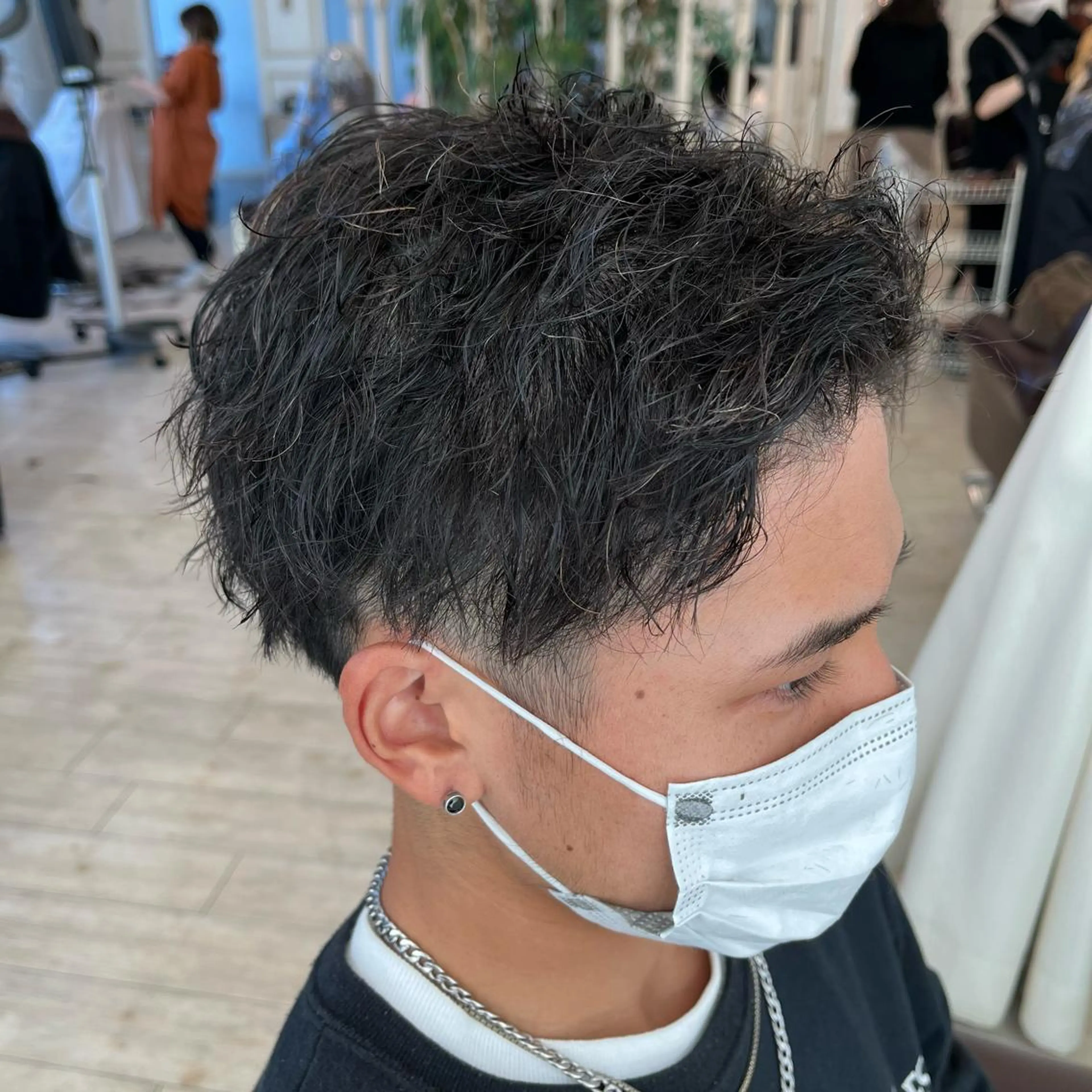 ショート パーマ メンズ サソウ ユリエ🥥のヘアスタイル