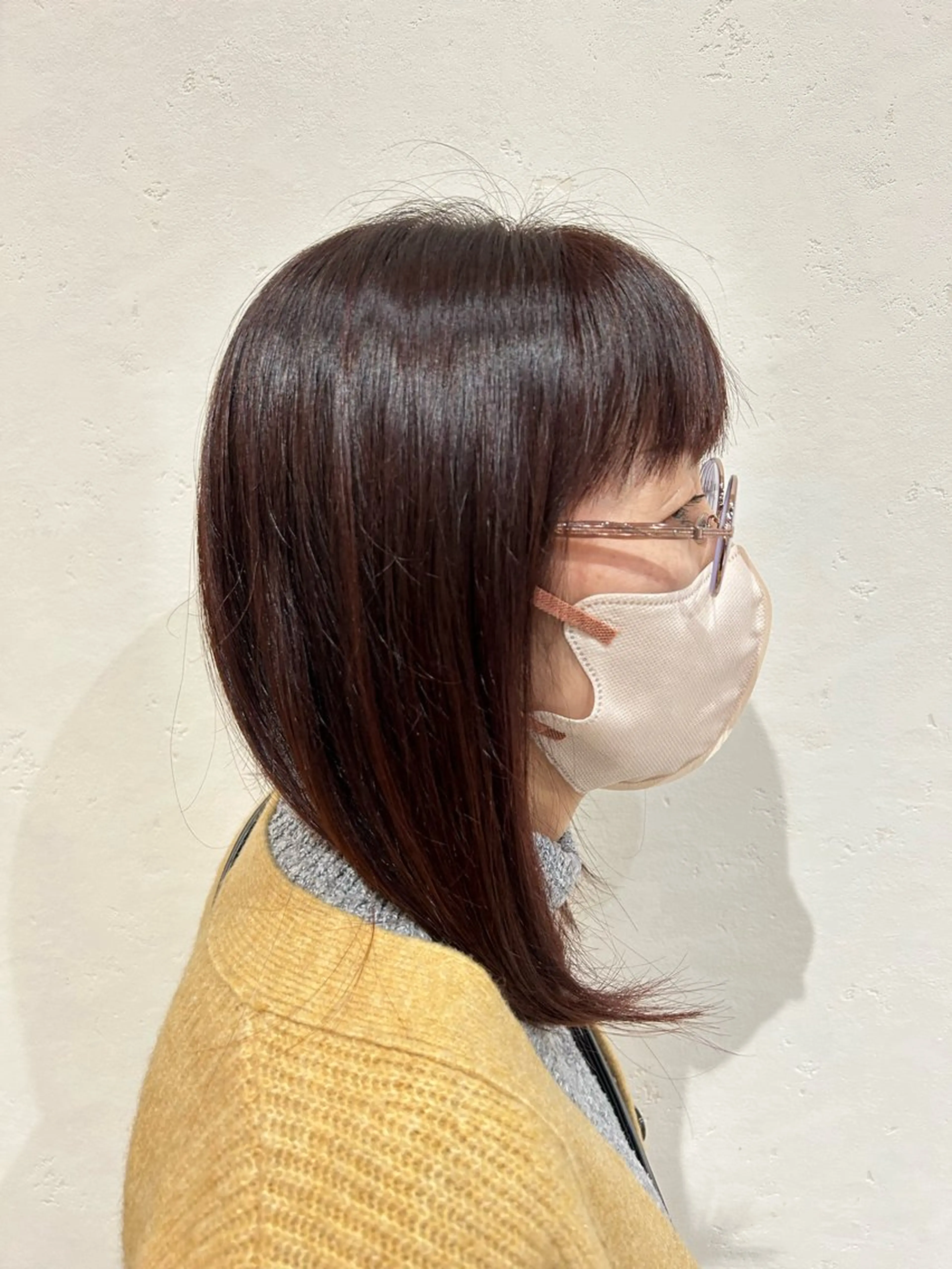 ミディアム カラー 🍒中川葵久美🍒 レイヤー/メンズのヘアスタイル