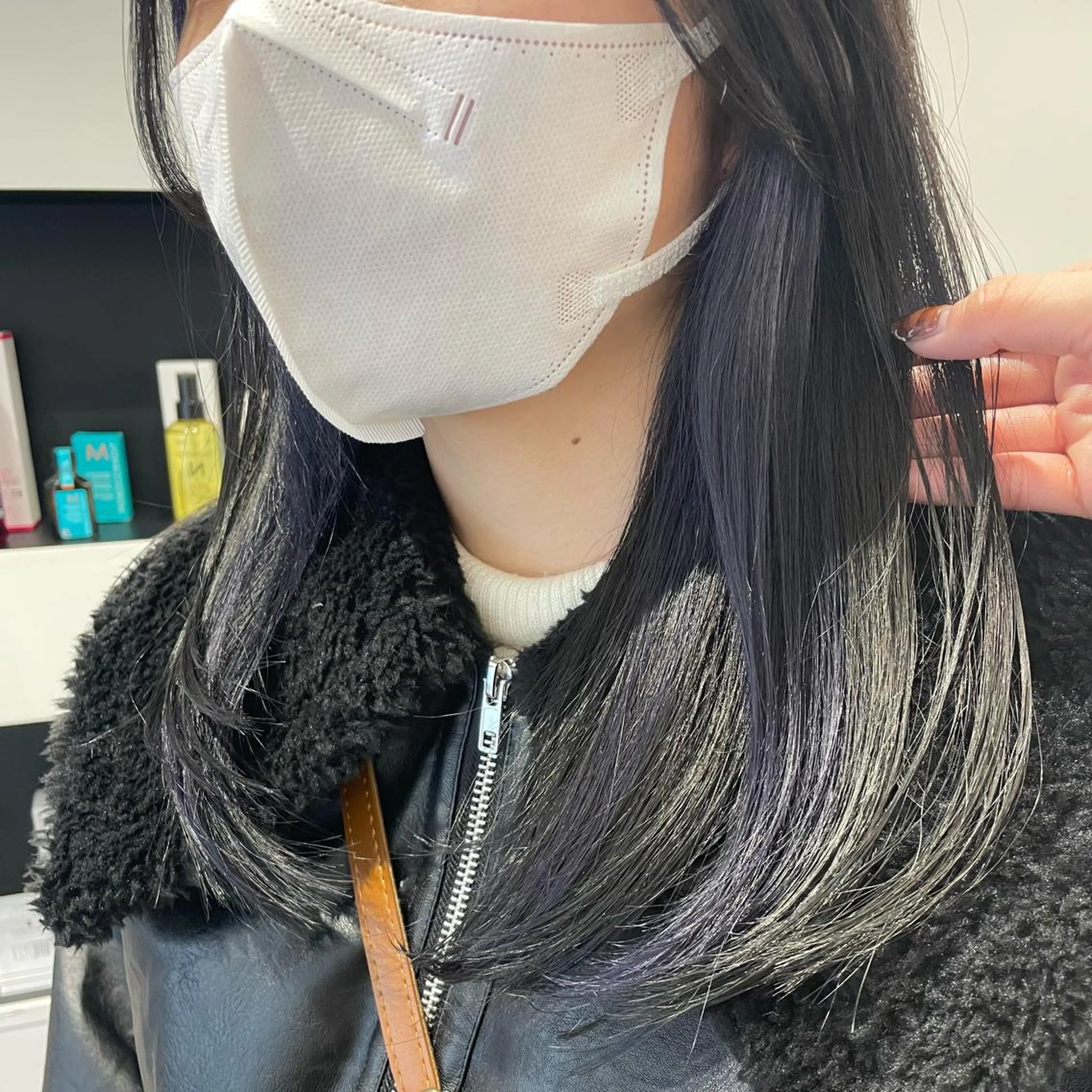 セミロング カラー パーマ ヘアアレンジ メンズ キッズ ネイル マツエク・マツパ アイブロウ トリートメント mona/ ストレートスタイル✨のヘアスタイル