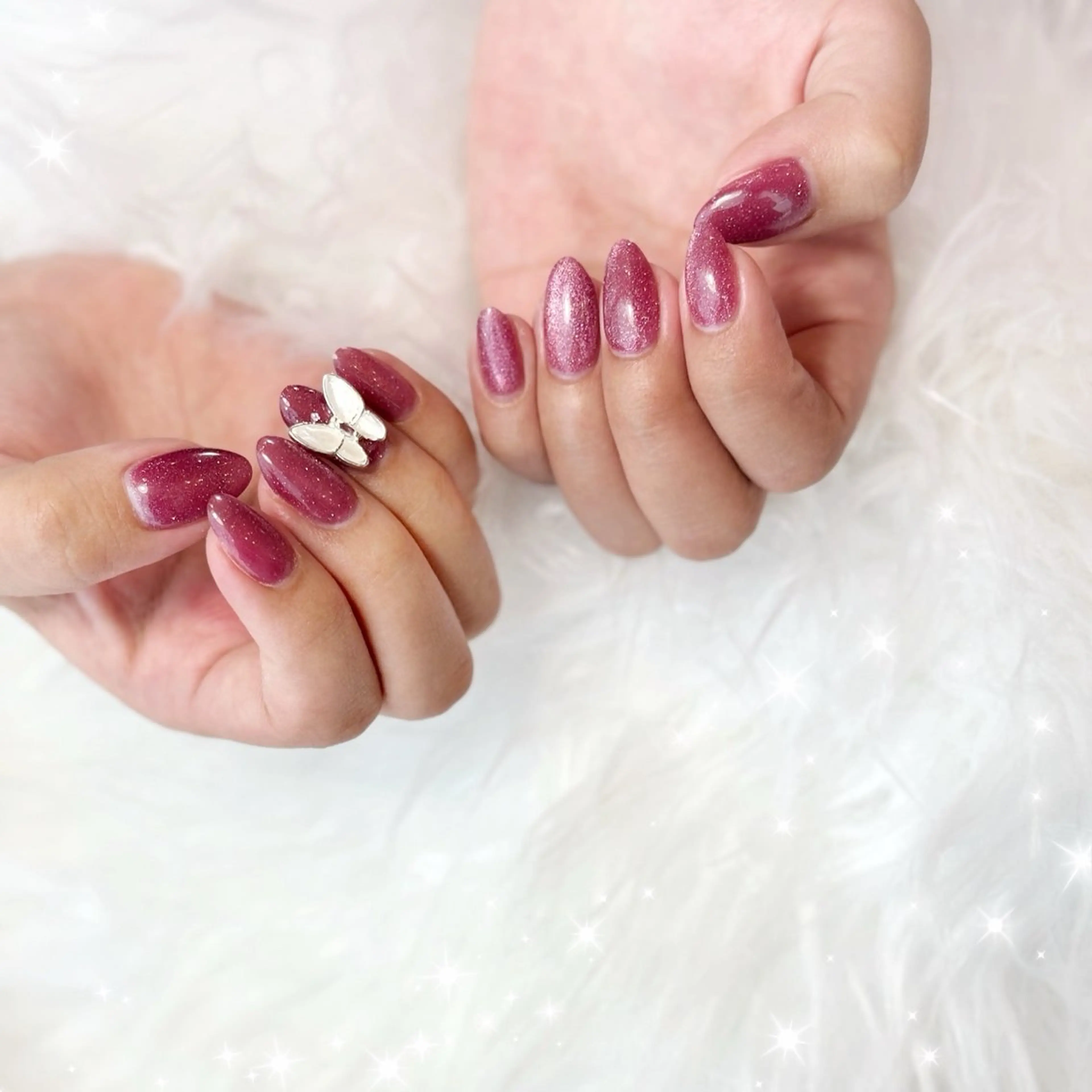 ネイル マグネットネイル ハンドネイル Total Beauty Salon Tiara所属・Yamato Hitomiのネイルデザイン