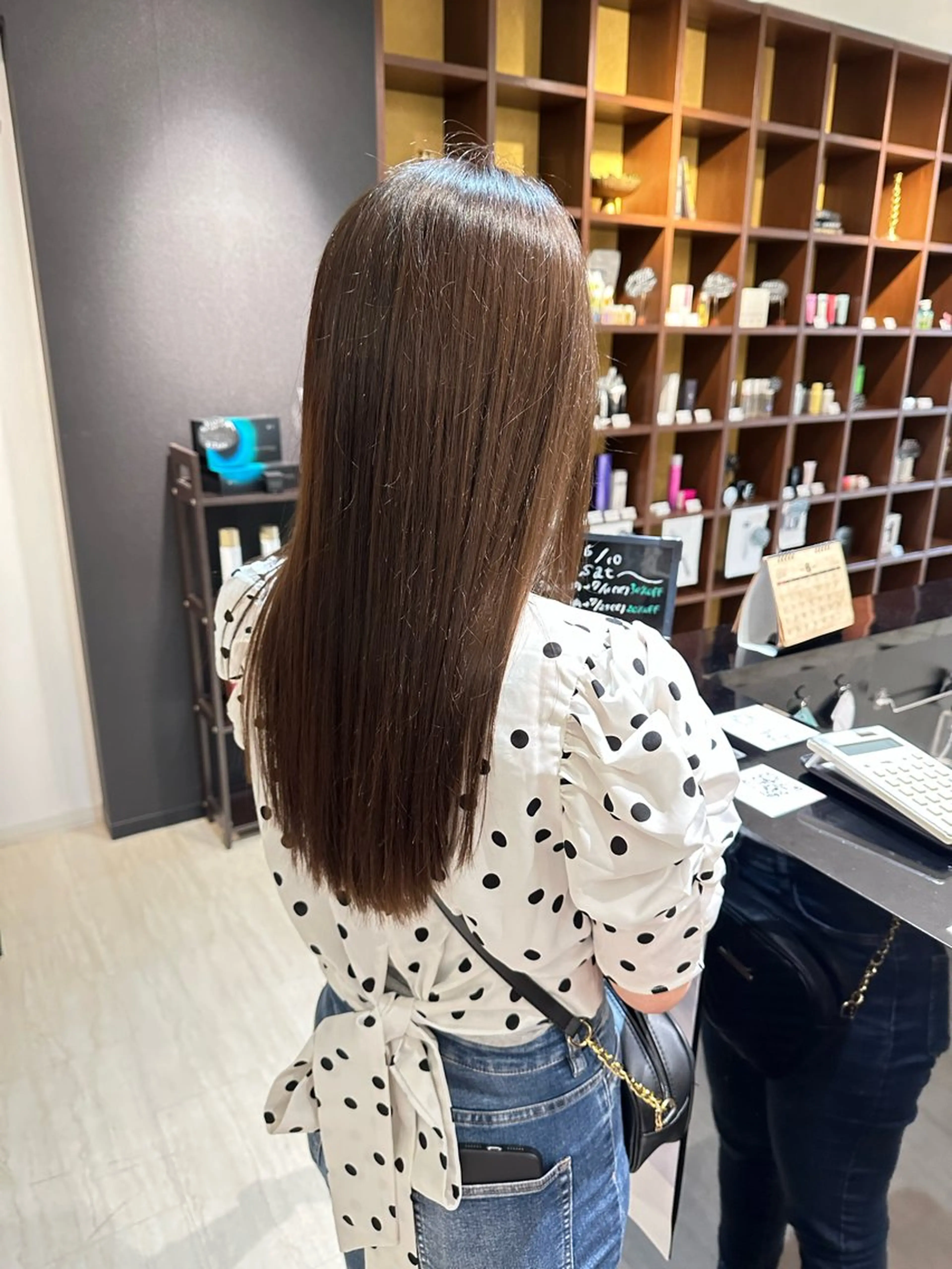 ロング カラー カット ヘアカラー 早﨑 映天のヘアスタイル