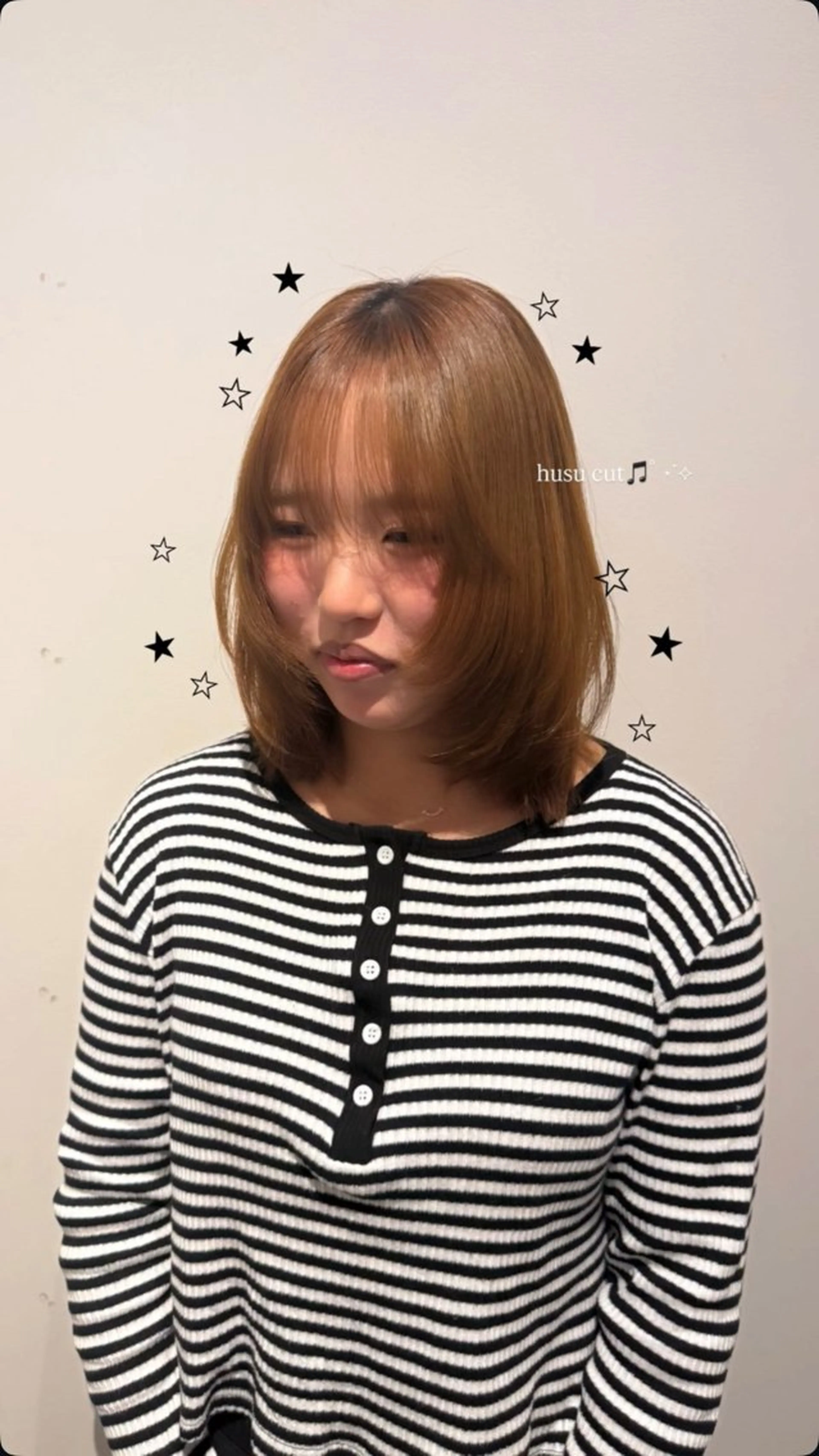 ミディアム ハッシュカット レイヤーカット カット KANO🐈‍⬛🎀 韓国風/レイヤーのヘアスタイル