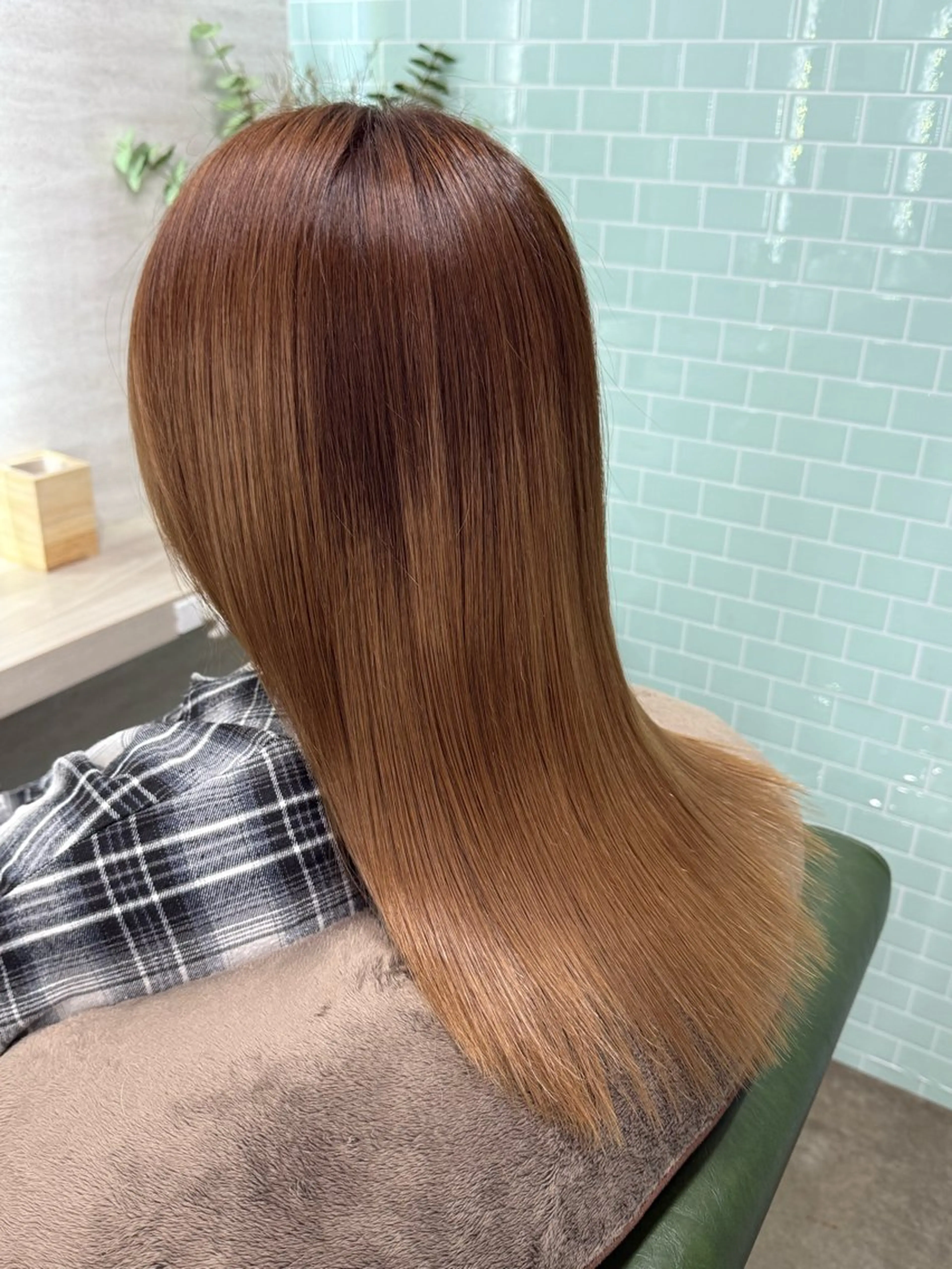 ミディアム トリートメント 酸熱トリートメント カット トリートメント 縮毛矯正/ /関内/あべももこのヘアスタイル