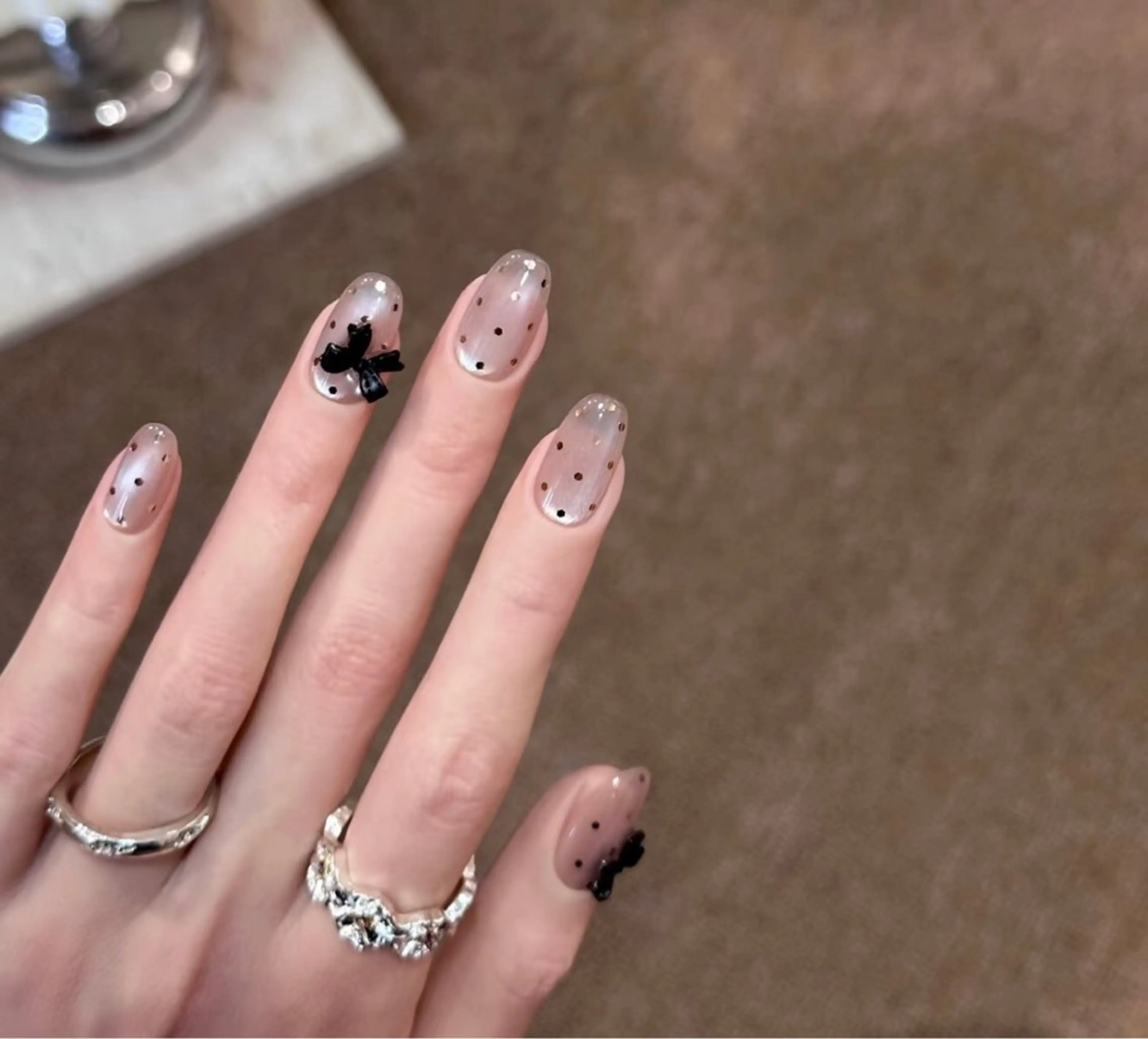 ネイル チークネイル 長さ出し フットネイル フレンチネイル ジェルネイル Nude Nailstudioのネイルデザイン