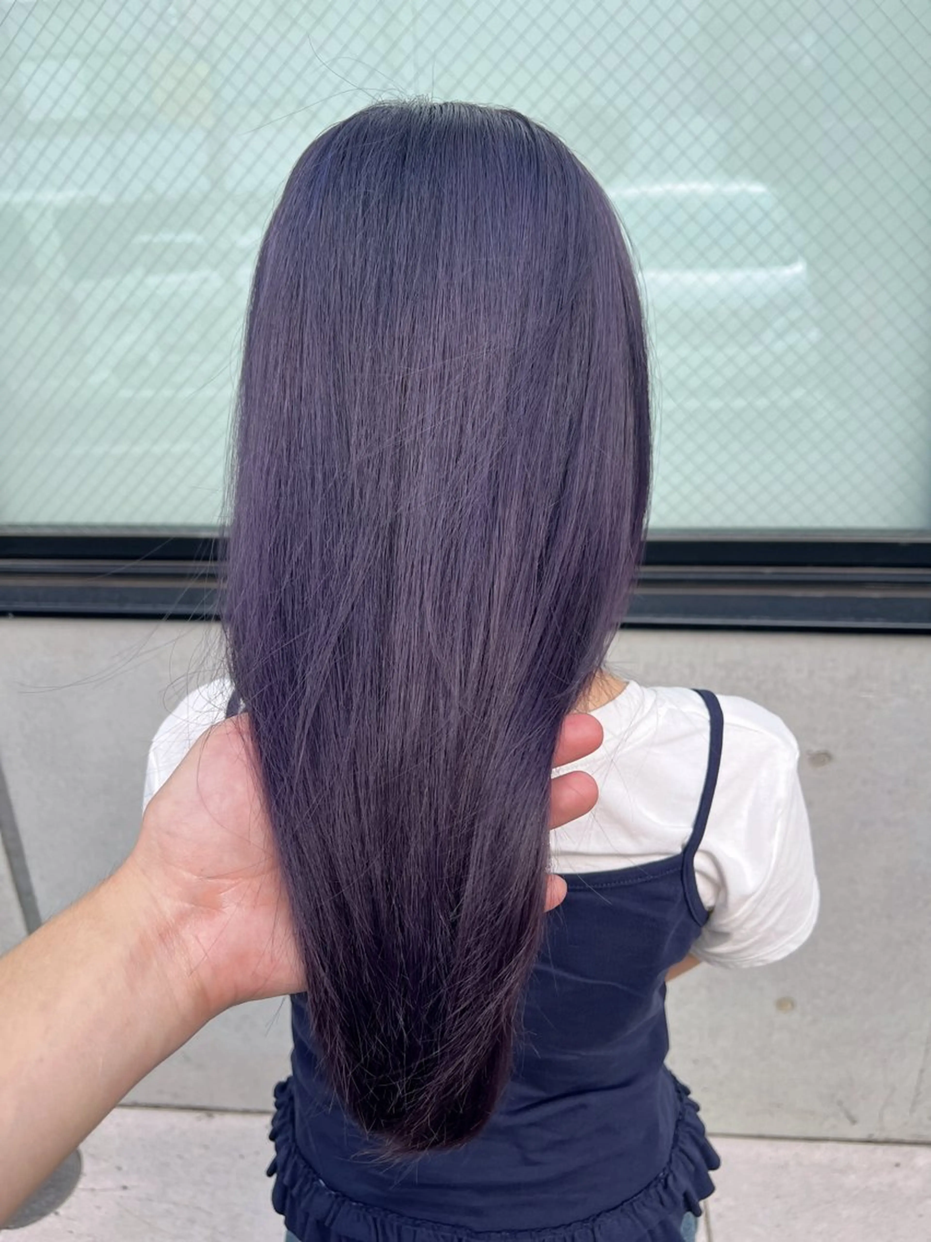 セミロング カラー ブルーカラー ブルーラベンダー ラベンダーカラー カット ヘアカラー トリートメント ✨髪質改善✖︎顔周り レイヤー✨ナカムラのヘアスタイル