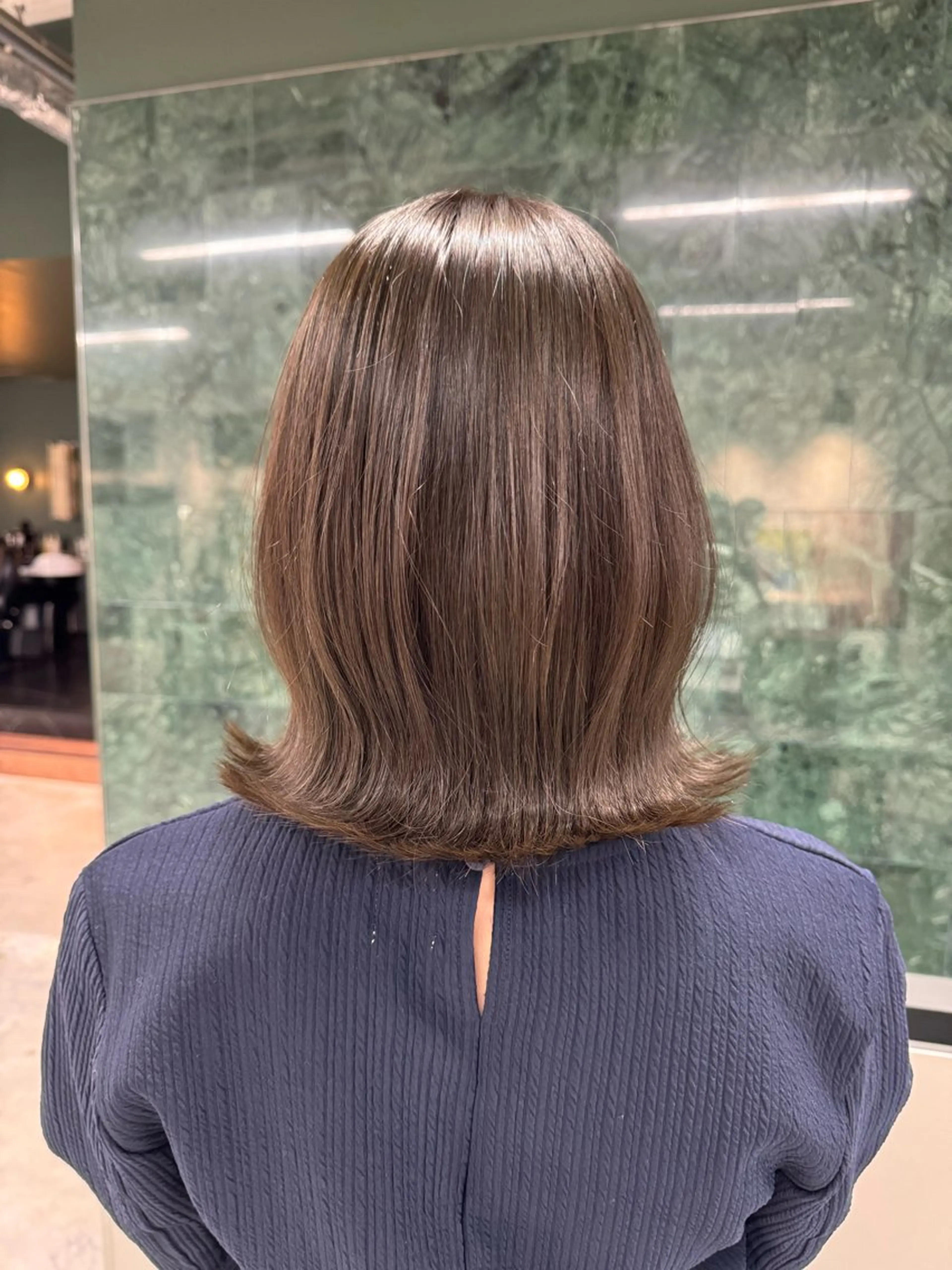 ミディアム カラー ブリーチ 透明感カラー ダブルカラー ブリーチなしカラー あゆみ /sopiのヘアスタイル