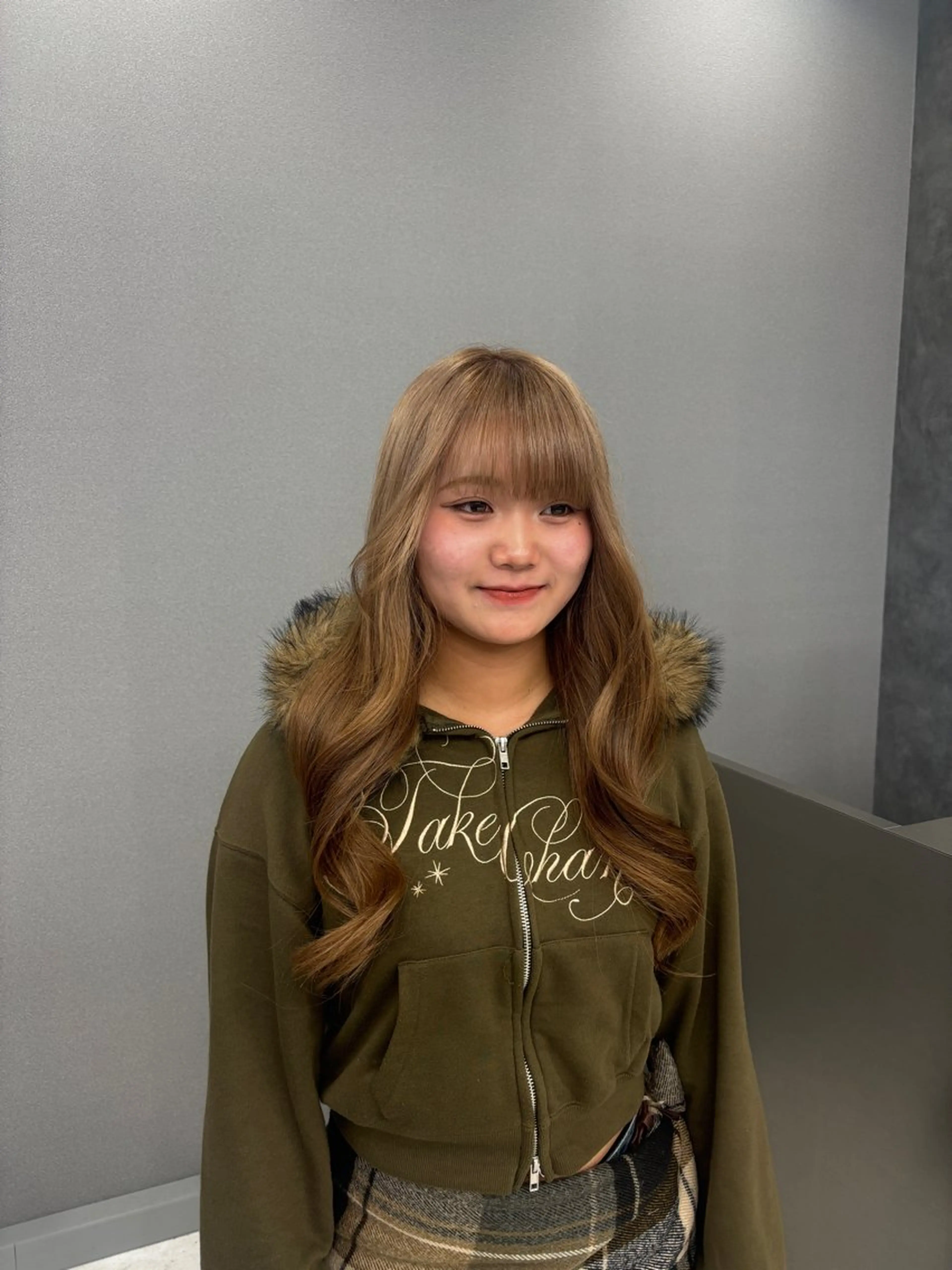 ロング カラー ヘアアレンジ ハッシュカット/ ミルクティー/ みうのヘアスタイル