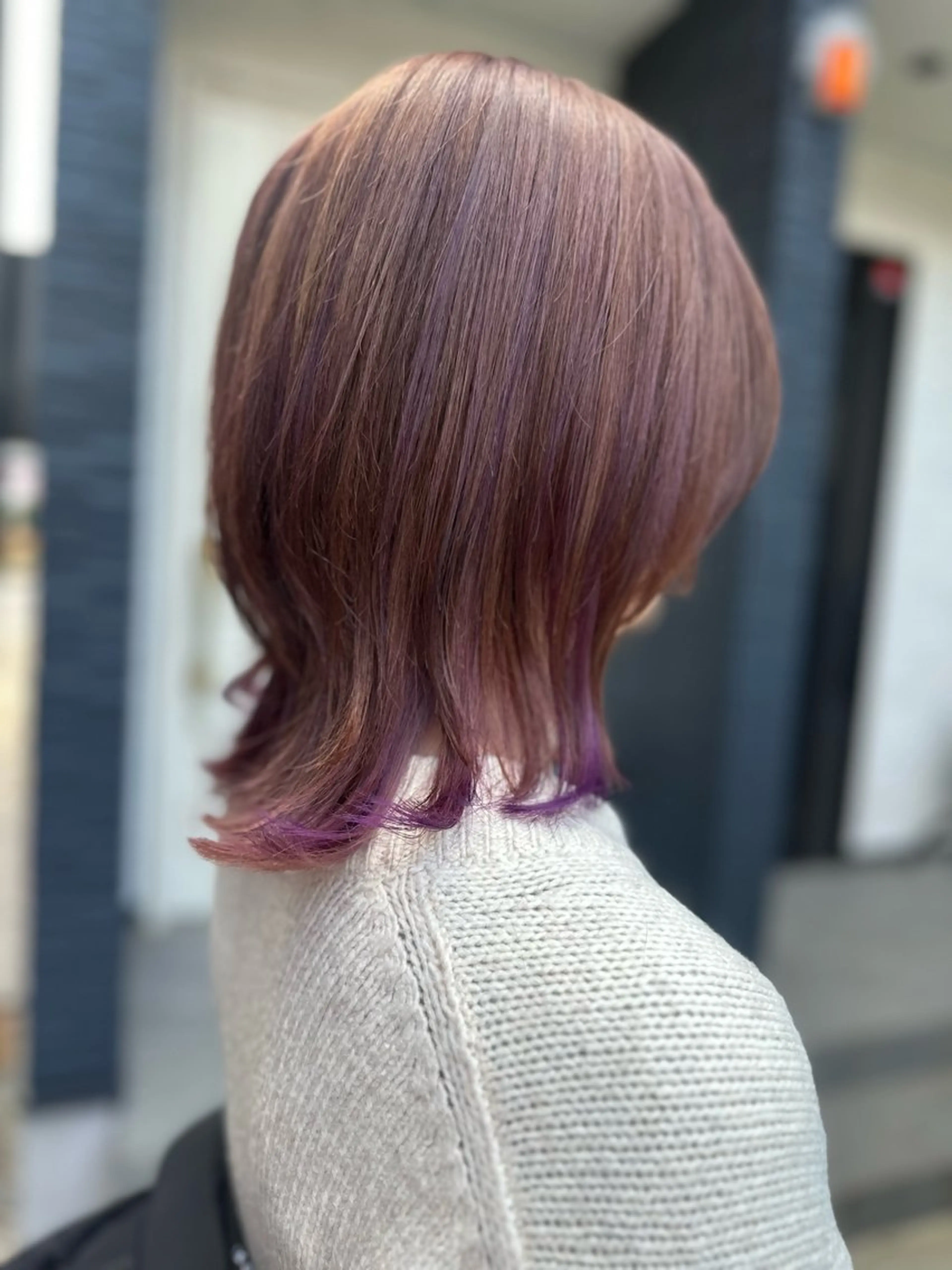 ミディアム カラー カット ヘアカラー K Harukaのヘアスタイル