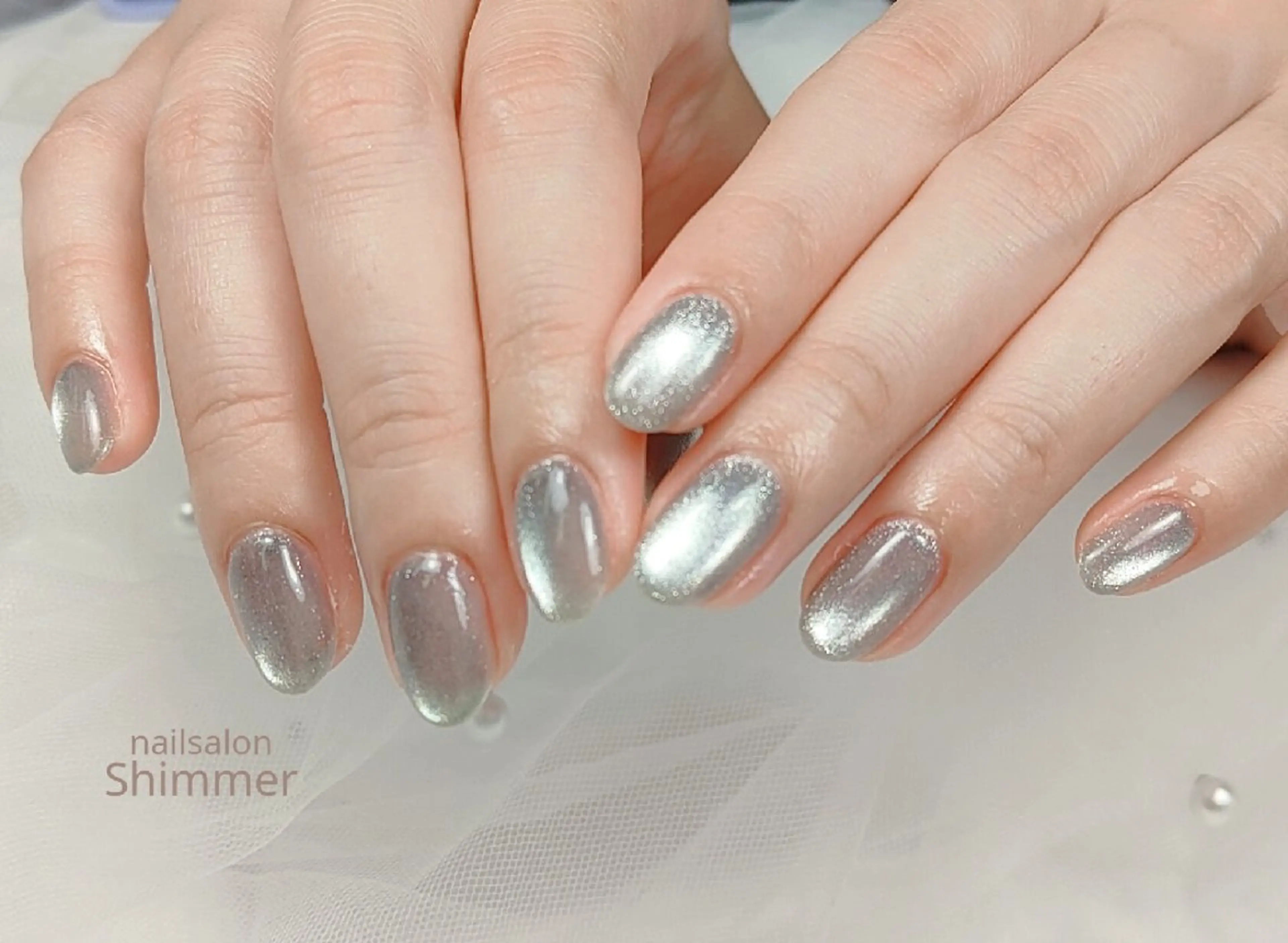 ネイル マグネットネイル Shimmer Asakoのネイルデザイン