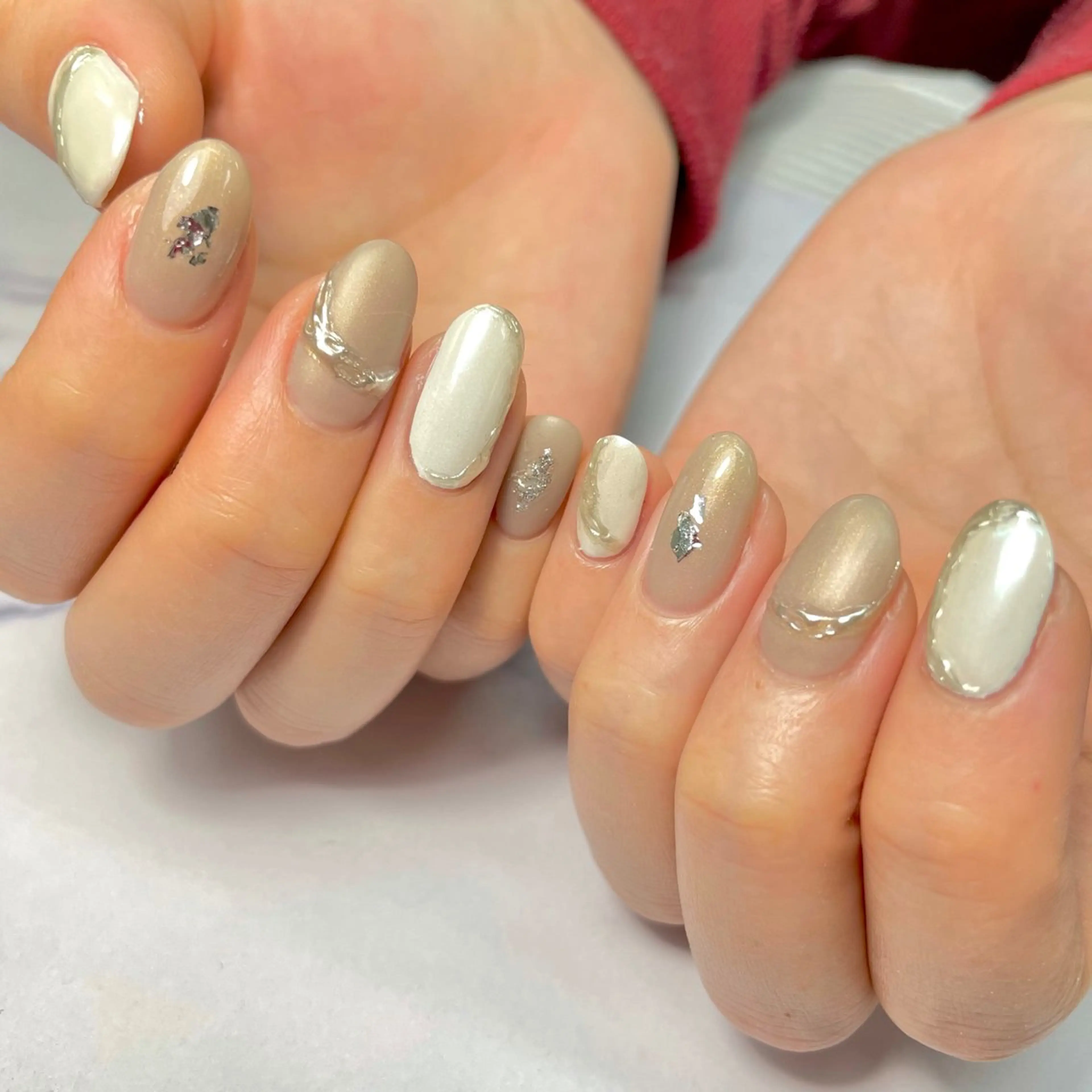 ネイル 持ち込み ニュアンスネイル Oracion Nailのネイルデザイン