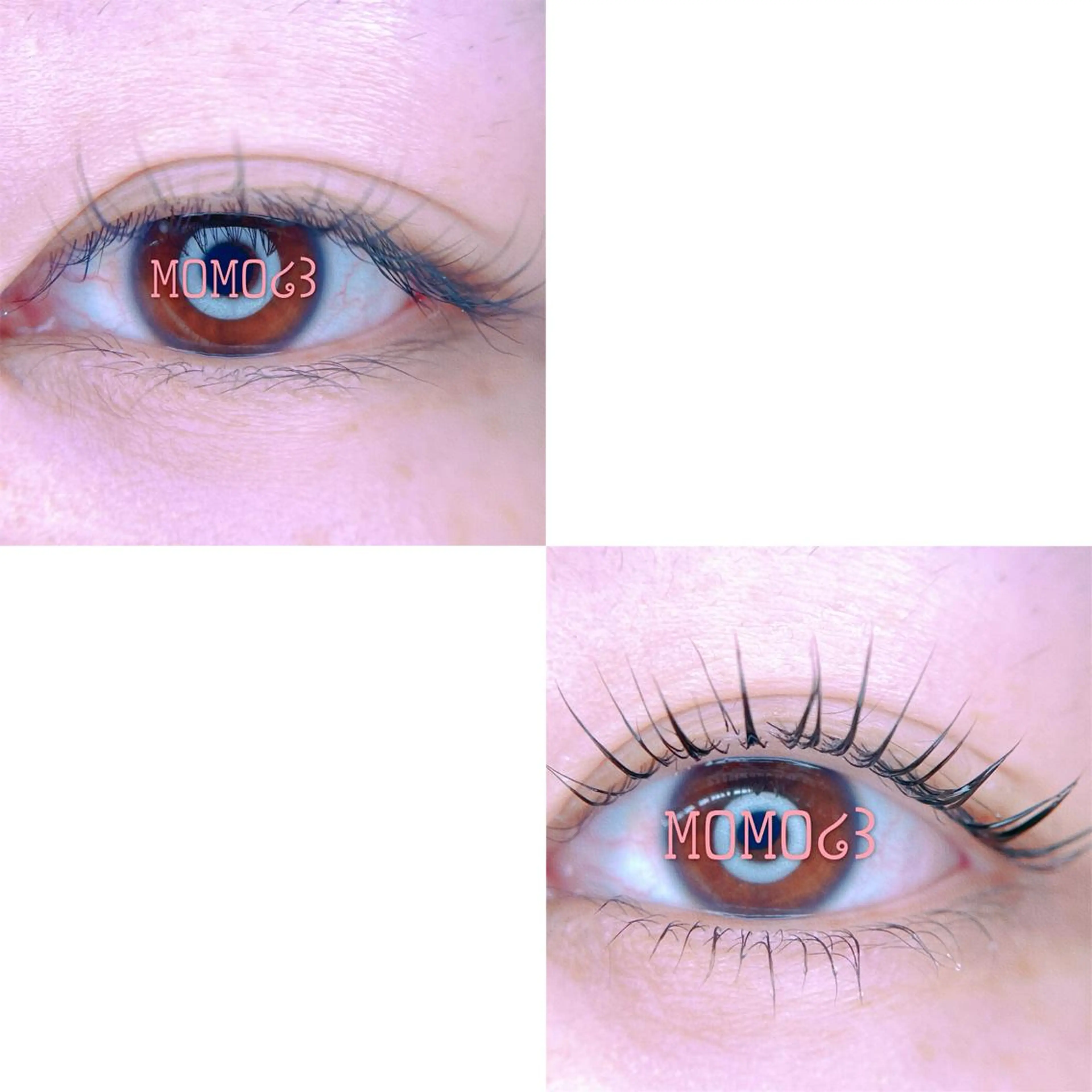 マツエク・マツパ フラットラッシュ ナチュラル パリジェンヌラッシュリフト 下まつげエクステ 一重×まつ毛パーマ モテデザインのプロ モモ🍑のマツエク・マツパデザイン