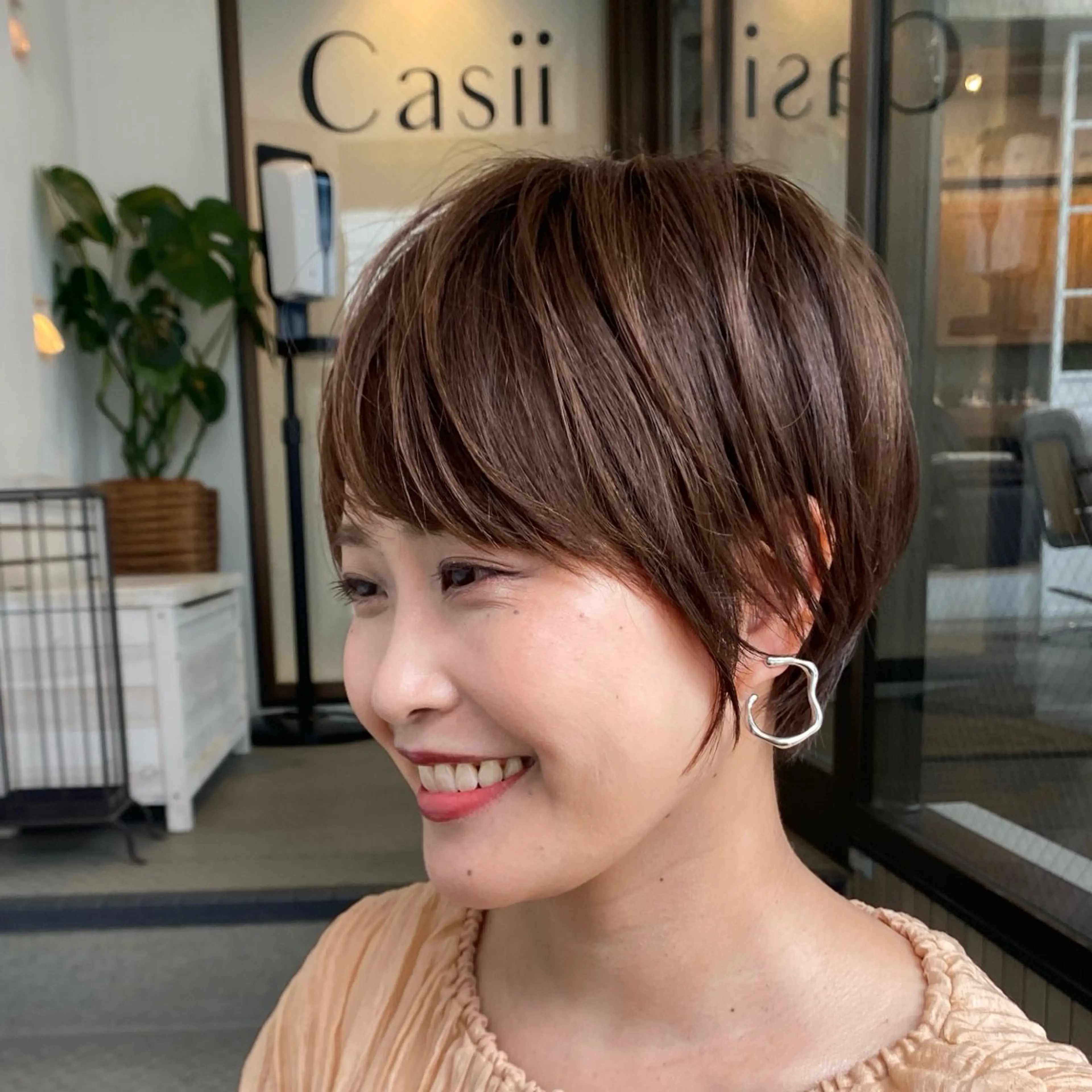 ショート カット ヘアカラー トリートメント ナカジマ ボブ/レイヤーのヘアスタイル