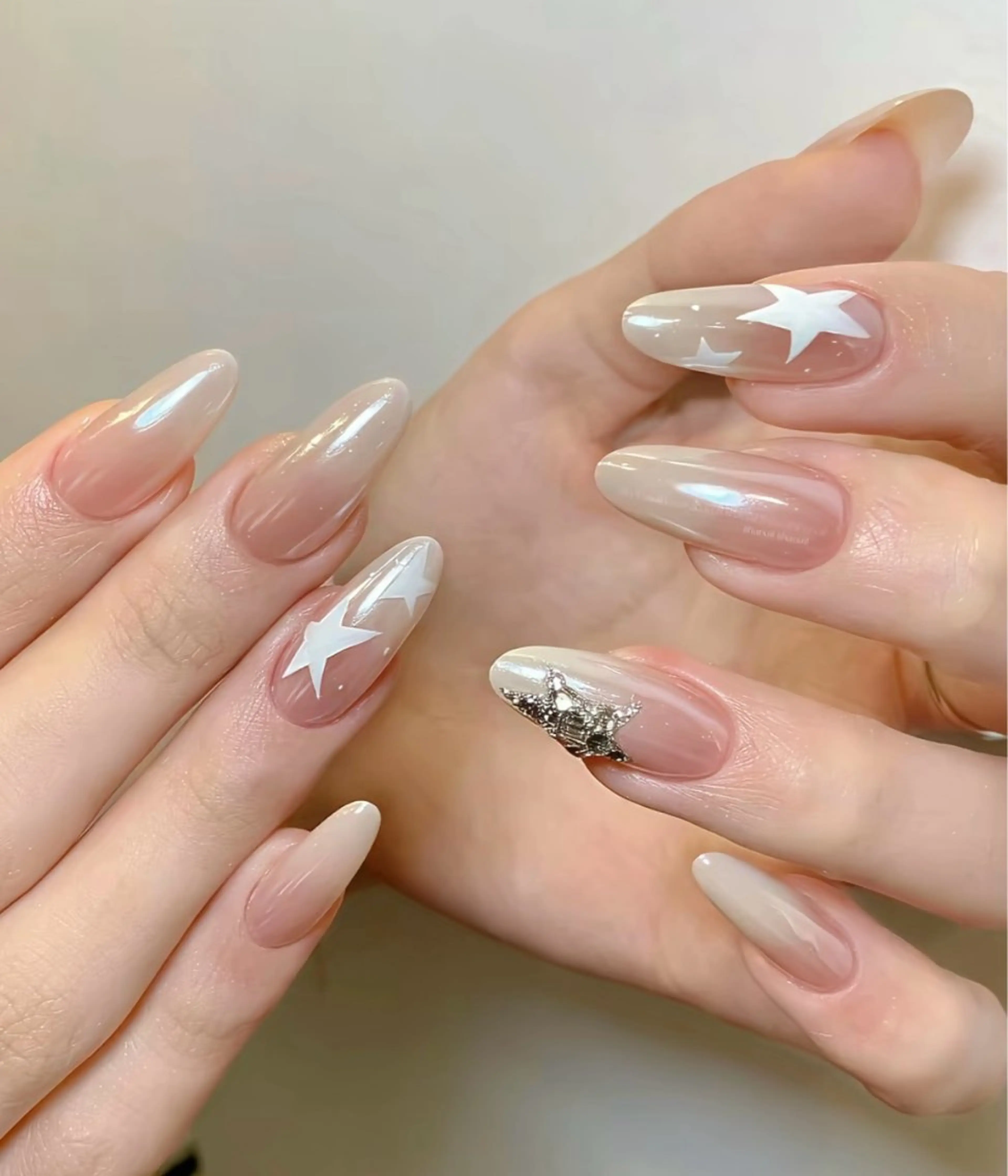 ネイル 長さ出し フットネイル ジェルネイル 韓国ネイル マグネットネイル ハンドネイル YMT NailStudioのネイルデザイン