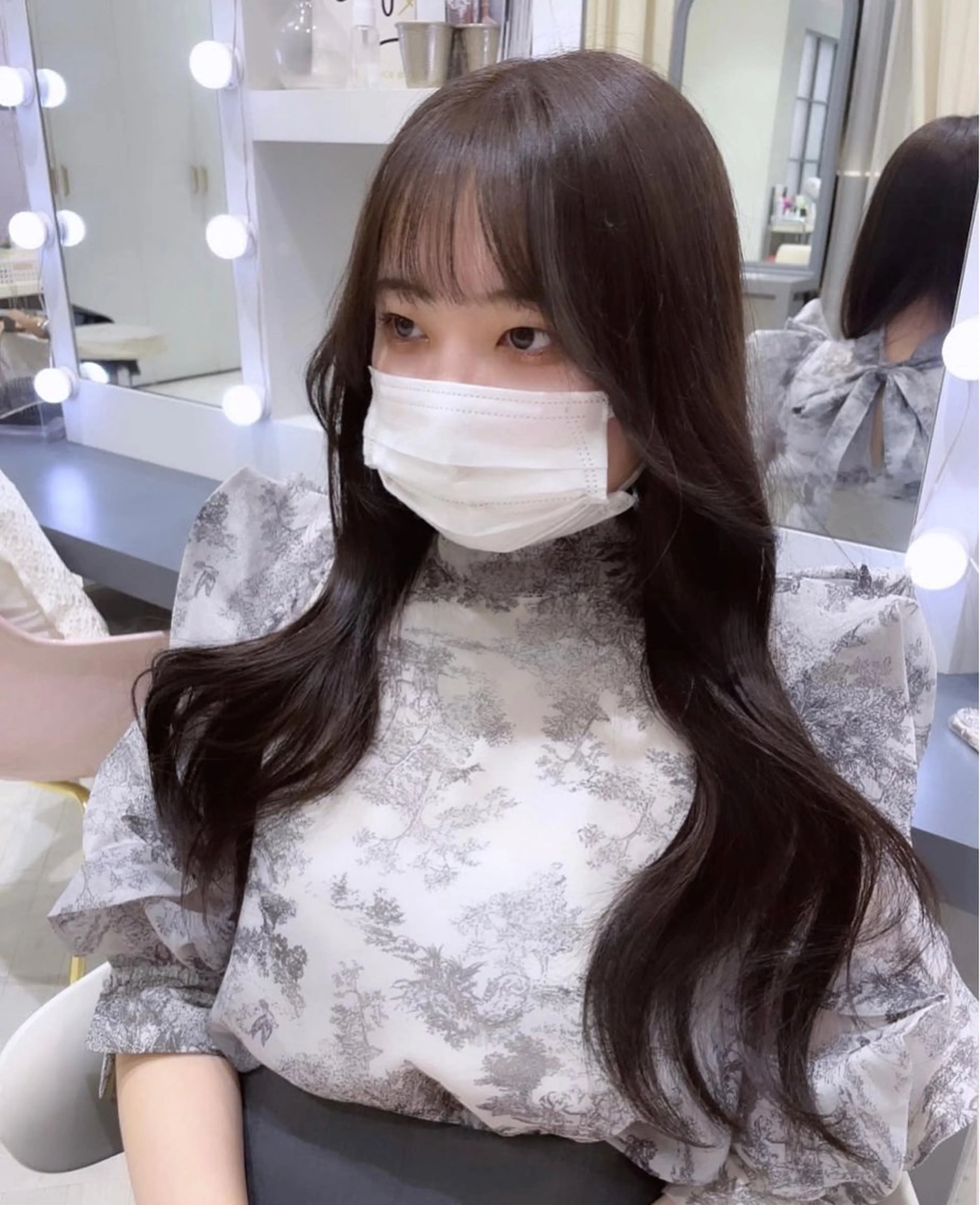 ロング カット ヘアカラー トリートメント 韓国風hair/ 銀座🤍Fukaのヘアスタイル