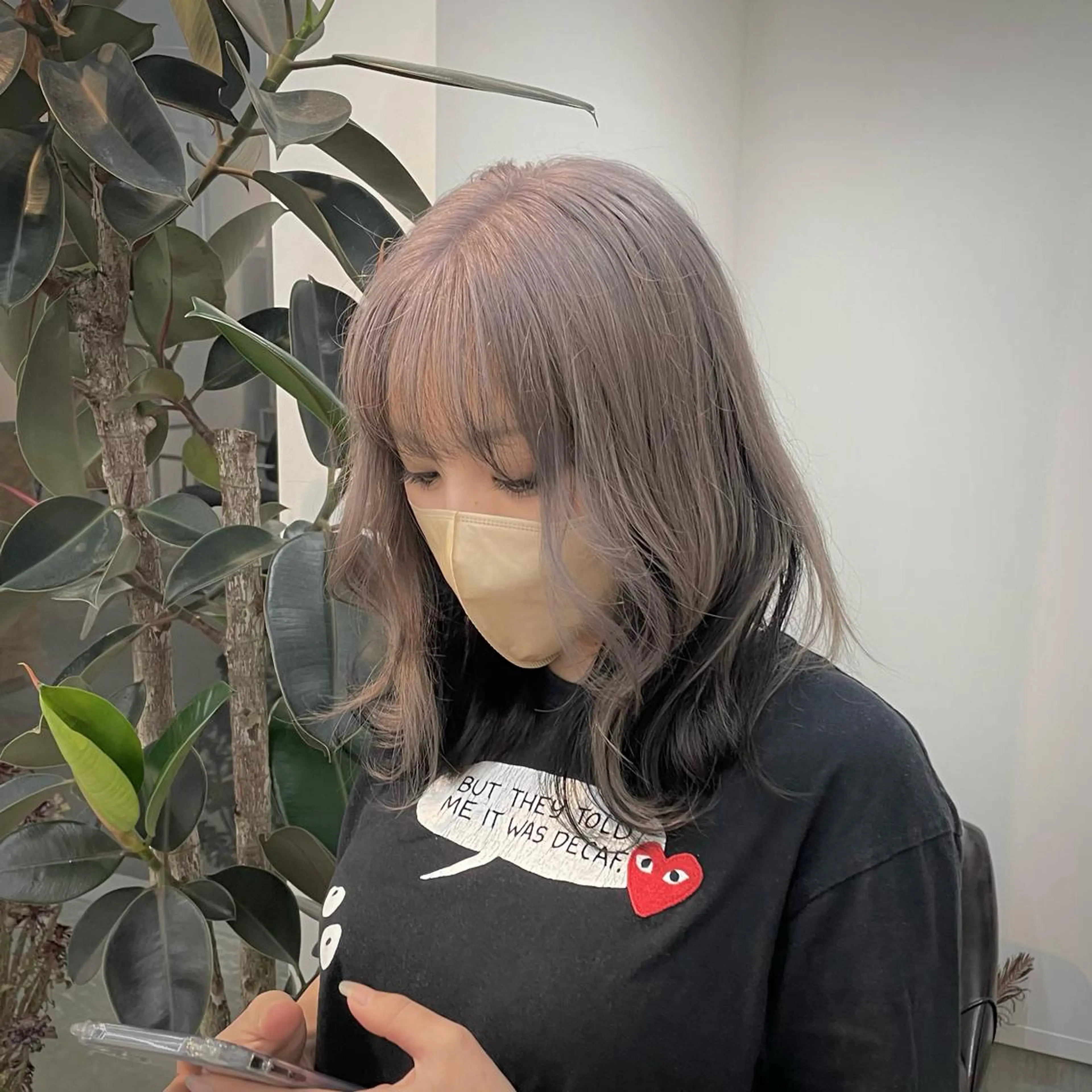 ミディアム カラー ハイトーンカラー/ miyuuのヘアスタイル